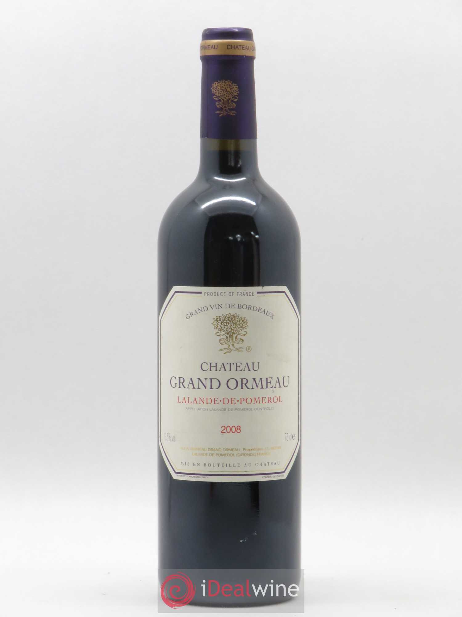 Lalande-de-Pomerol Château Grand Ormeau 2008 - Posten von 1 Flasche - 0