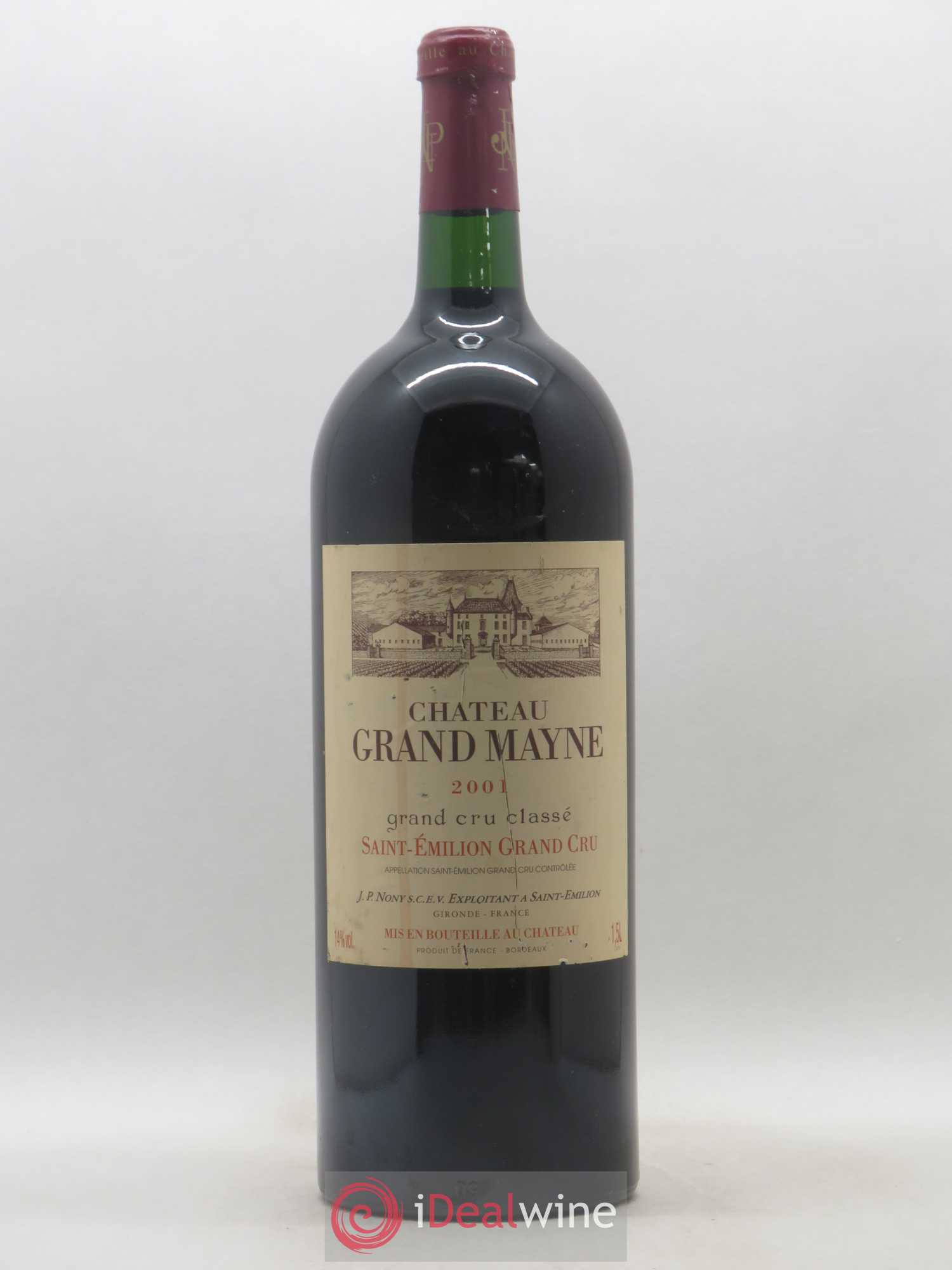 Château Grand Mayne Grand Cru Classé 2001 - Lot de 1 magnum - 0