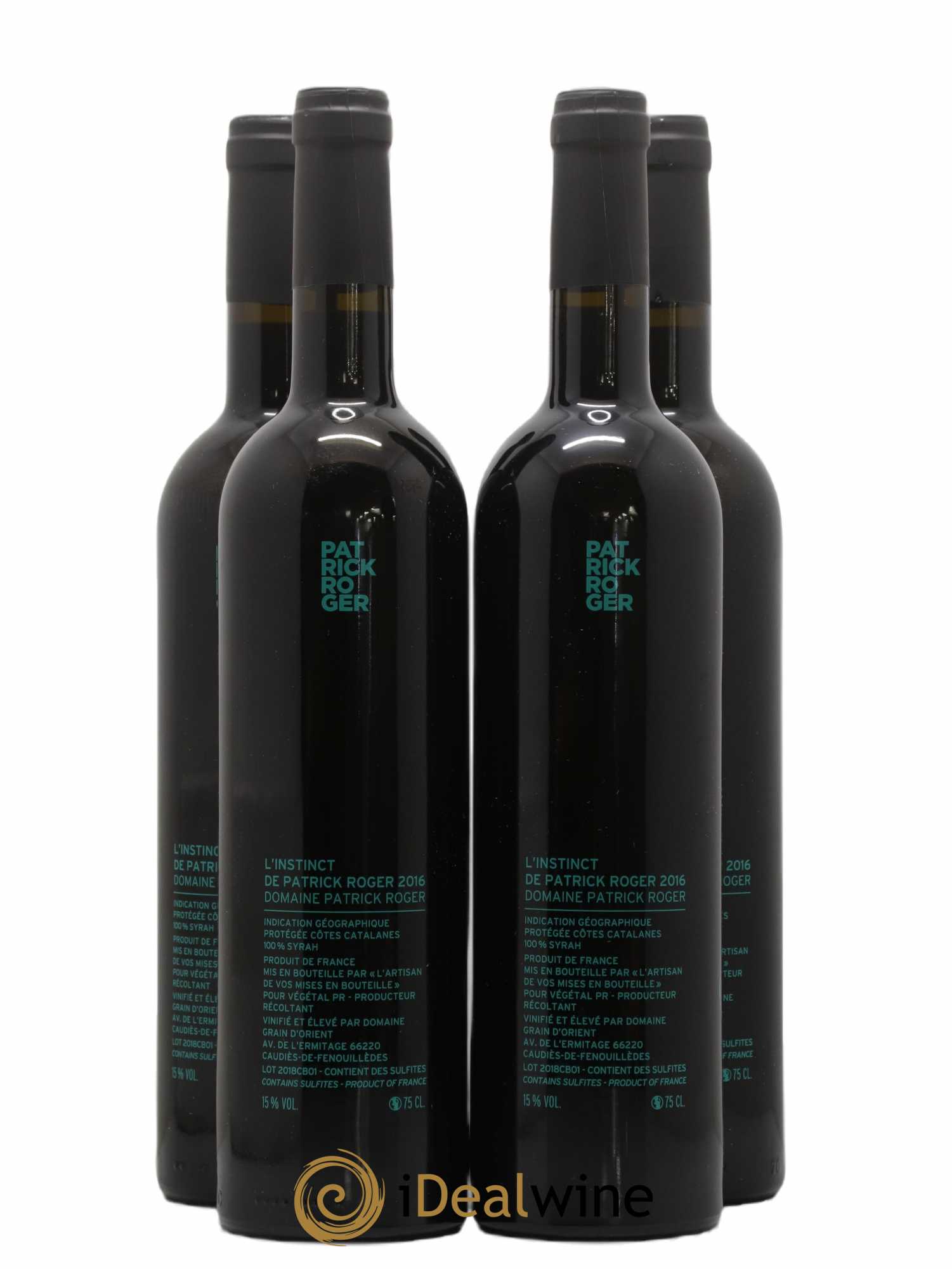 Côtes Catalanes (VDP des Côtes Catalanes) L'Instinct de Patrick Roger Domaine Patrick Roger 2016 - Lot de 4 bouteilles - 1