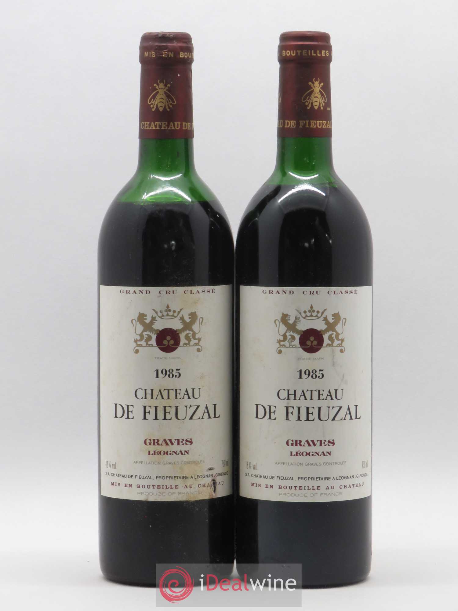 Château de Fieuzal Cru Classé de Graves 1985 - Lot de 2 bouteilles - 0