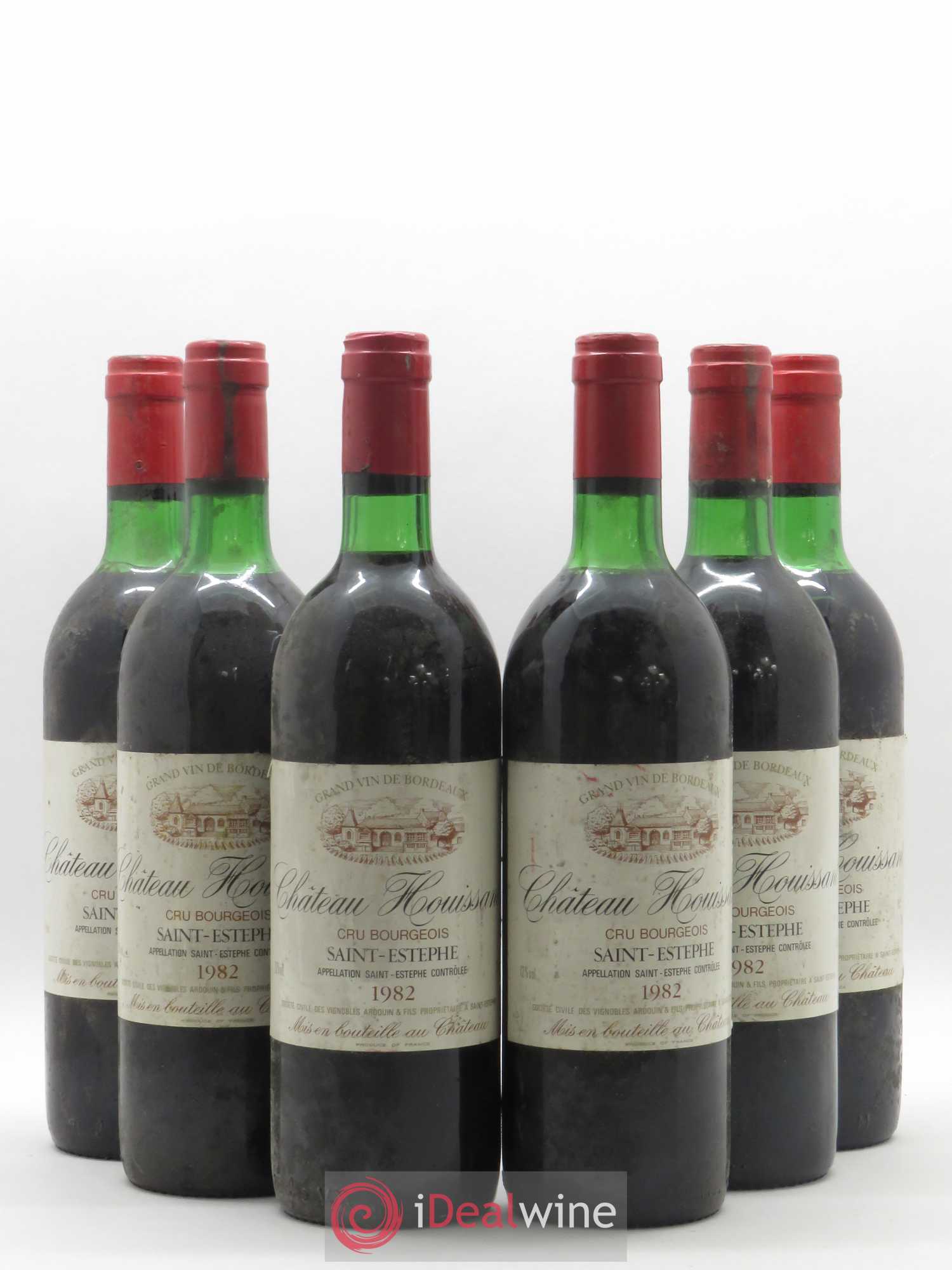 Saint-Estèphe Chateau Houissant 1982 - Lot de 6 bouteilles - 0