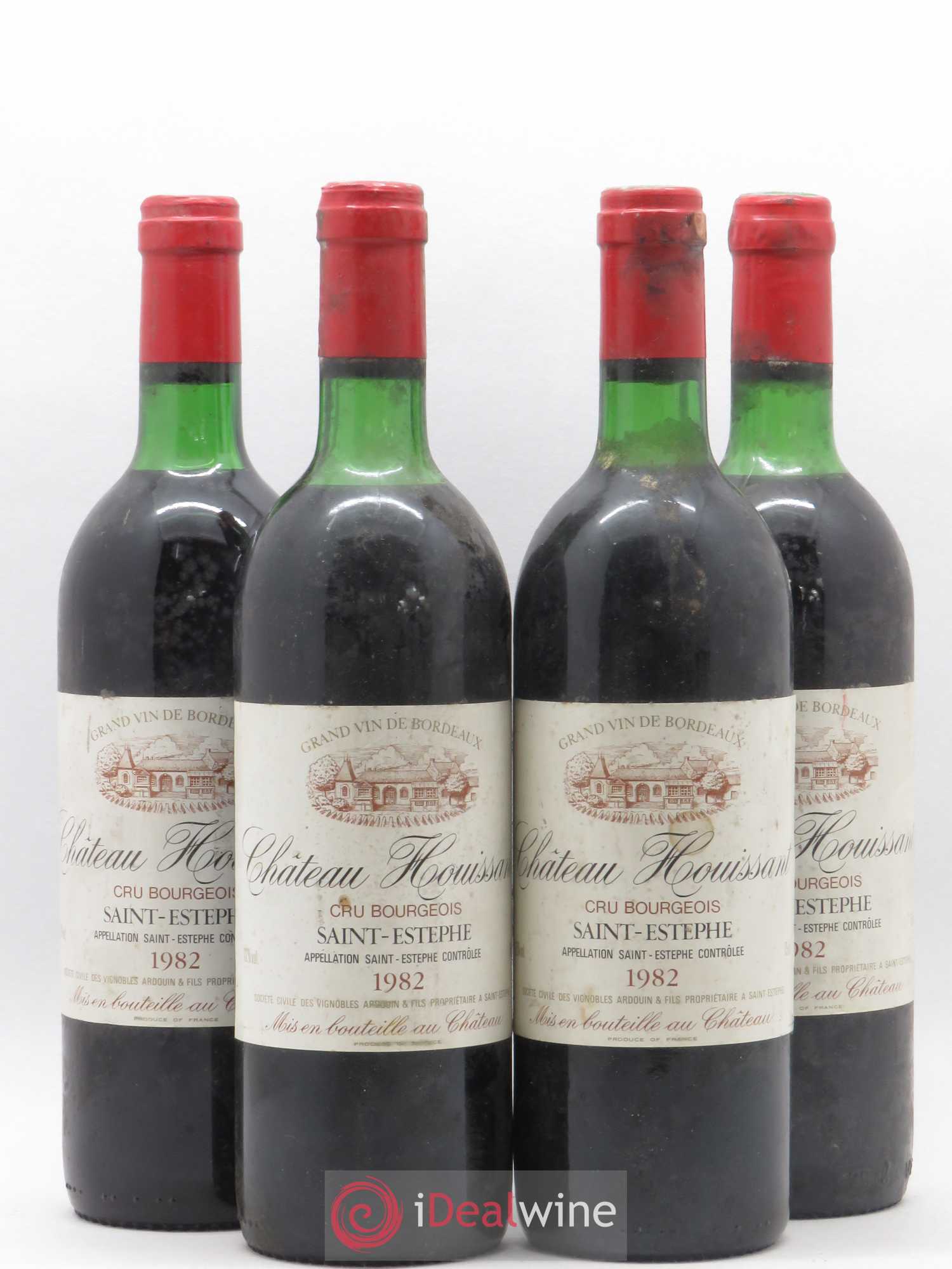 Saint-Estèphe Chateau Houissant 1982 - Posten von 4 Flaschen - 0