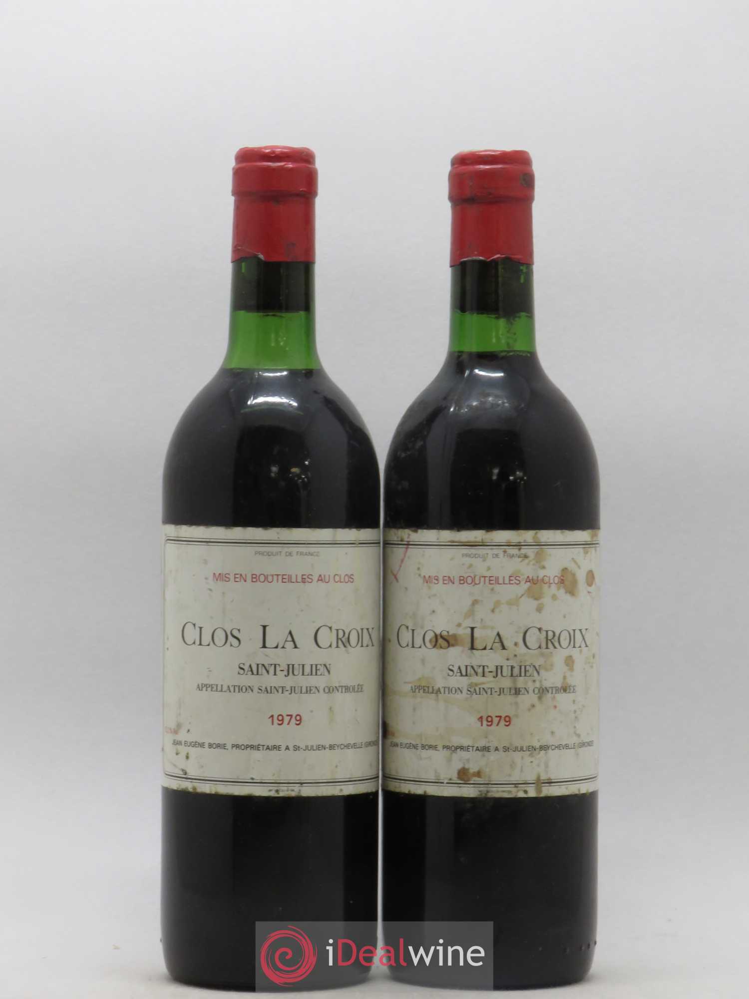 Saint-Julien Clos La Croix 1979 - Lot de 2 bouteilles - 0