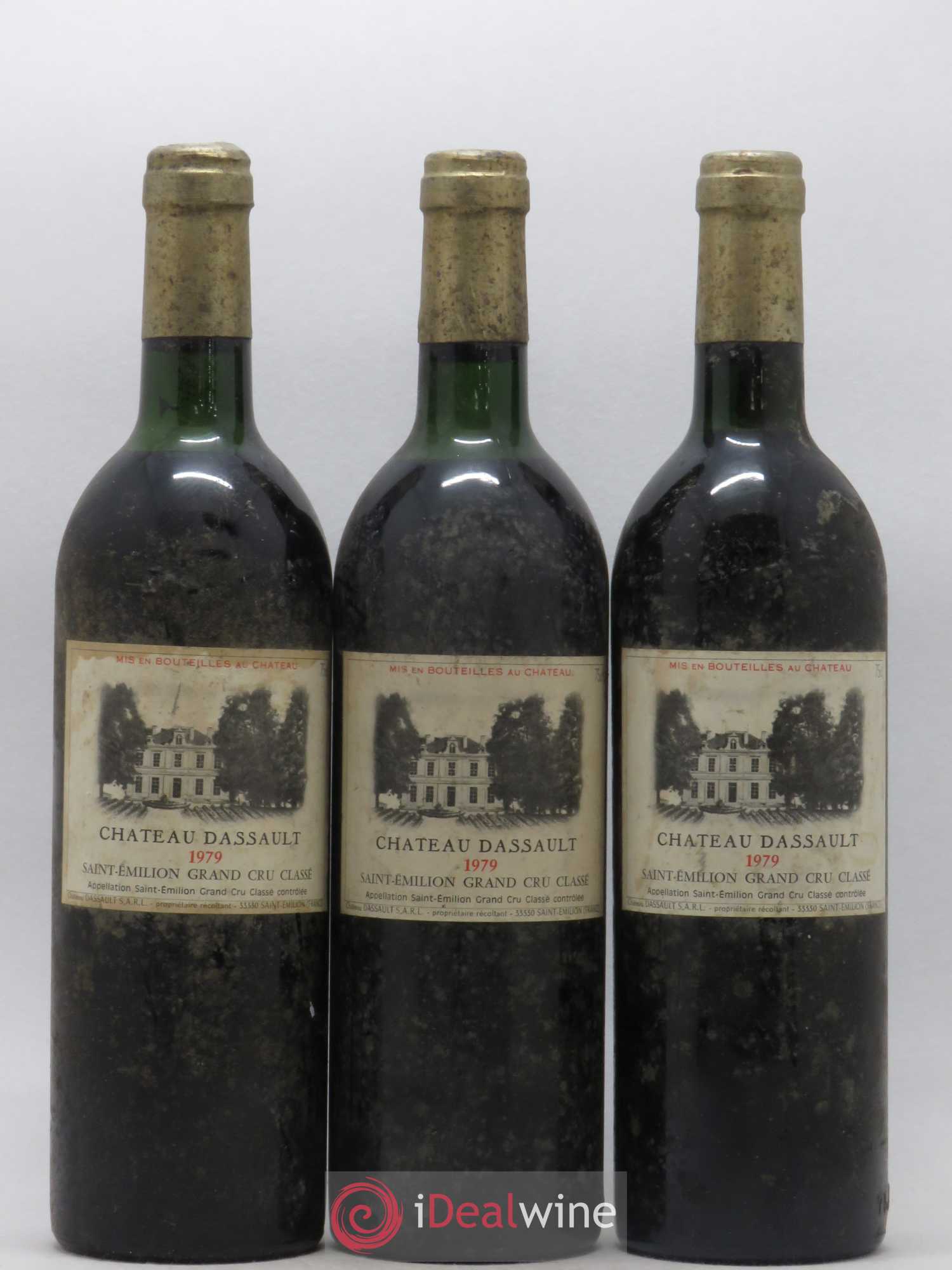 Château Dassault Grand Cru Classé 1979 - Lot de 3 bouteilles - 0