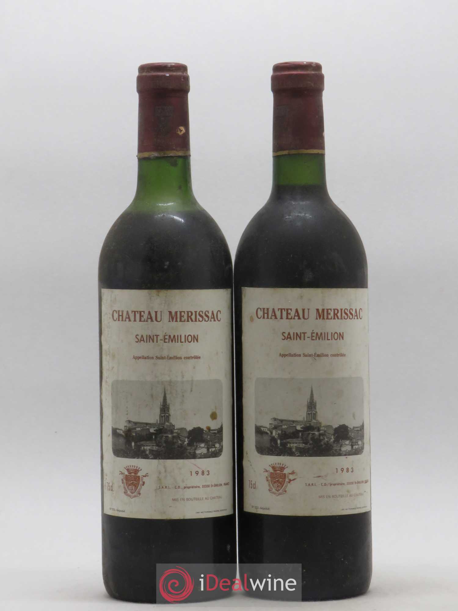 Saint-Émilion Château Merissac 1983 - Posten von 2 Flaschen - 0