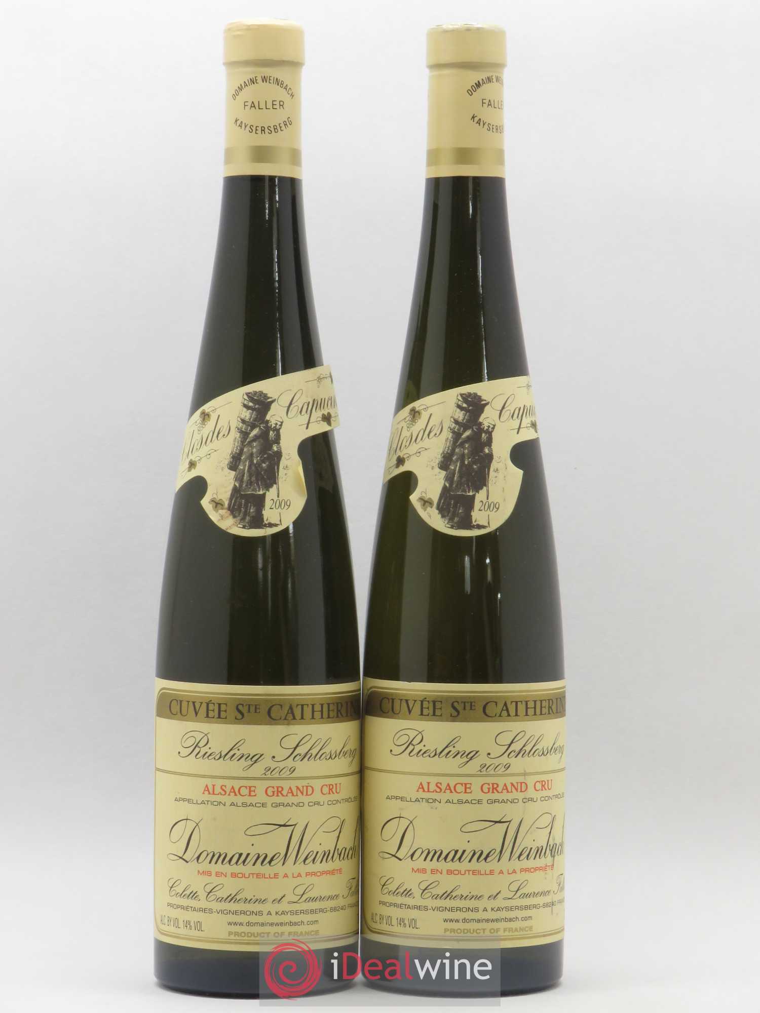 Alsace Grand Cru Riesling Schlossberg Cuvée Sainte Catherine Weinbach (Domaine) 2009 - Lot de 2 bouteilles - 0