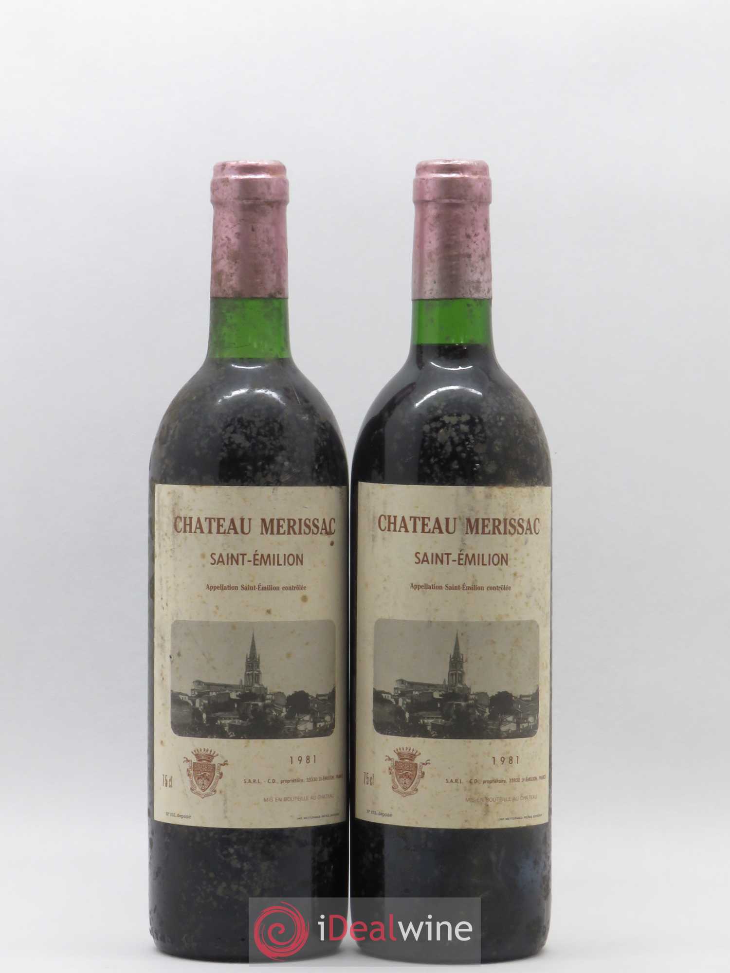 Saint-Émilion Château Merissac 1981 - Posten von 2 Flaschen - 0