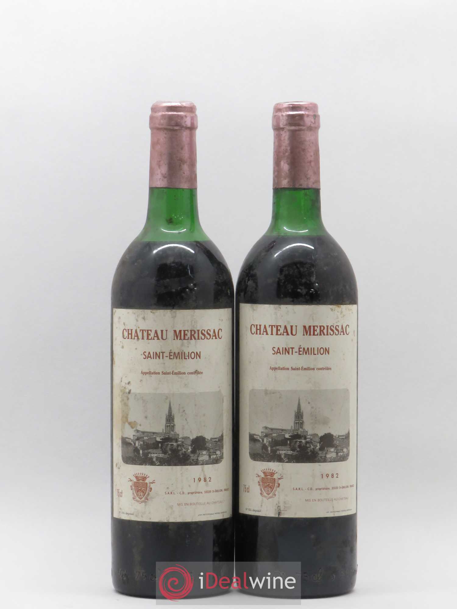 Saint-Émilion Château Merissac 1982 - Posten von 2 Flaschen - 0