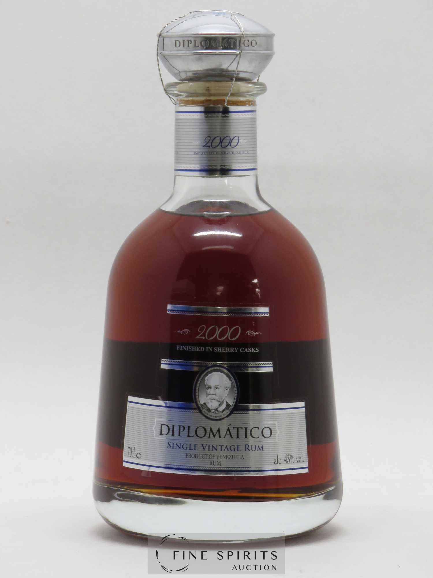 Diplomatico 2000 Of. Finished in Sherry Casks Single Vintage - Lot de 1 bouteille - 1