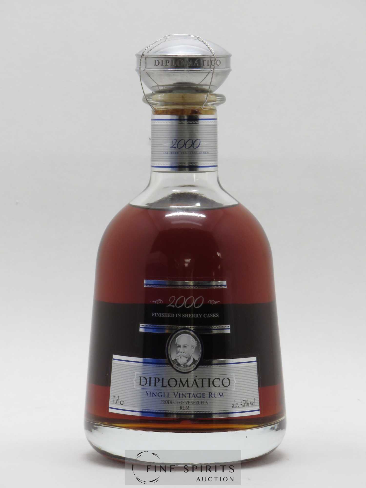 Diplomatico 2000 Of. Finished in Sherry Casks Single Vintage - Lot de 1 bouteille - 1