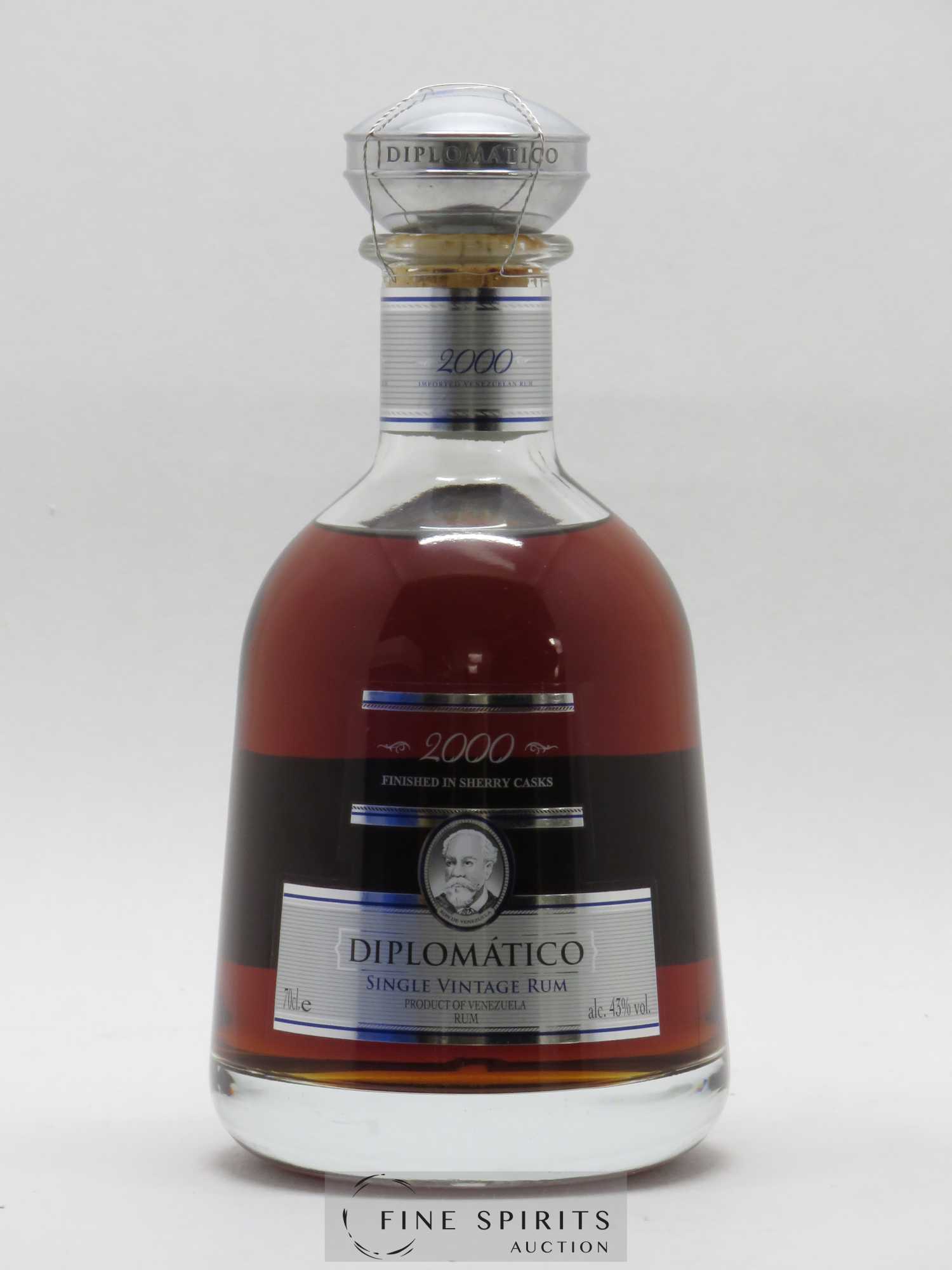 Diplomatico 2000 Of. Finished in Sherry Casks Single Vintage - Lot de 1 bouteille - 1
