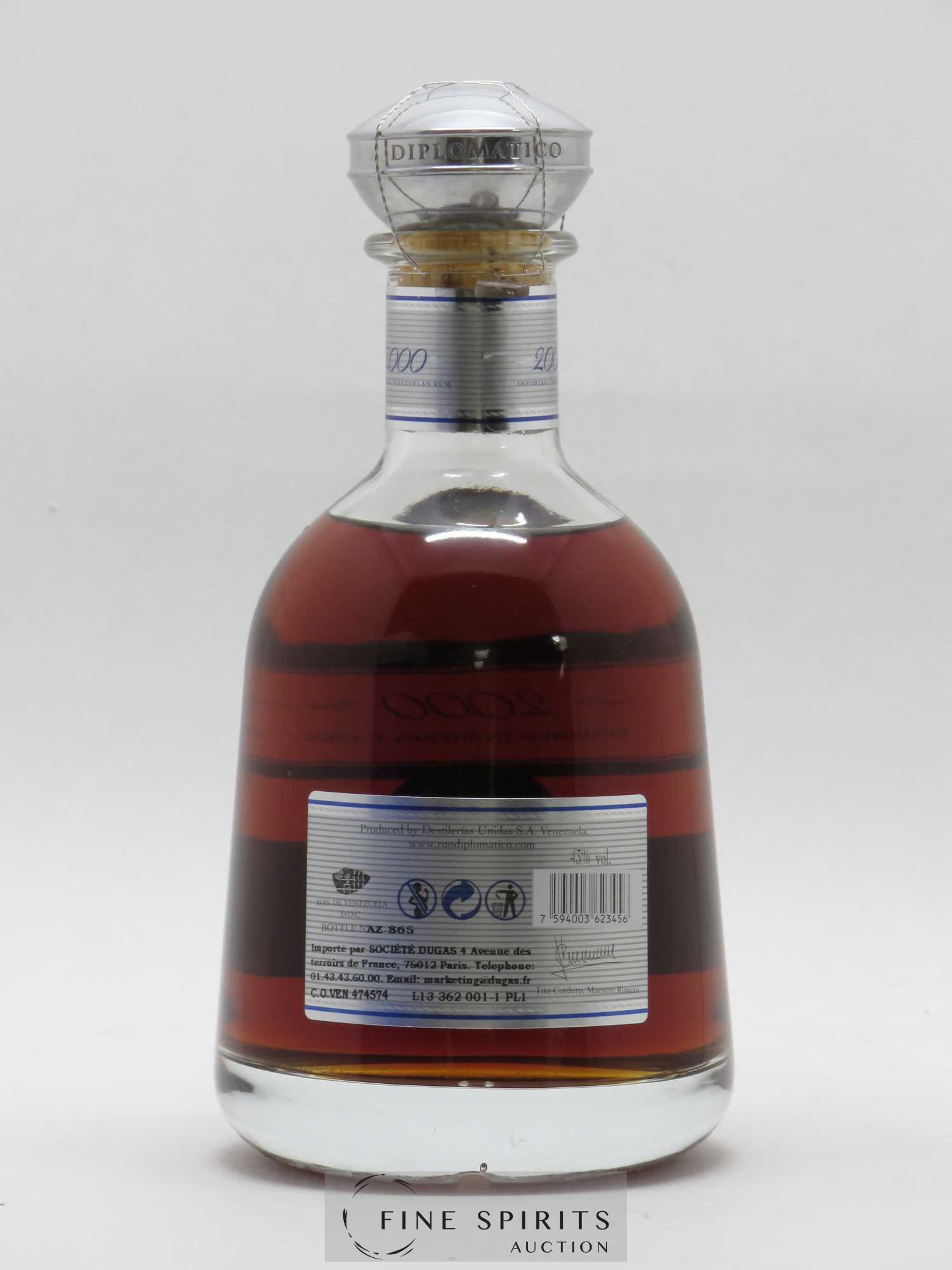 Diplomatico 2000 Of. Finished in Sherry Casks Single Vintage - Lot de 1 bouteille - 2