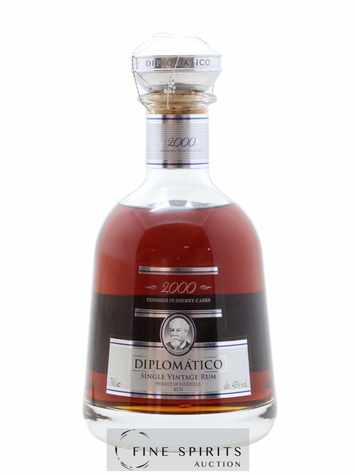 Diplomatico 2000 Of. Finished in Sherry Casks Single Vintage - Lot de 1 bouteille - 1
