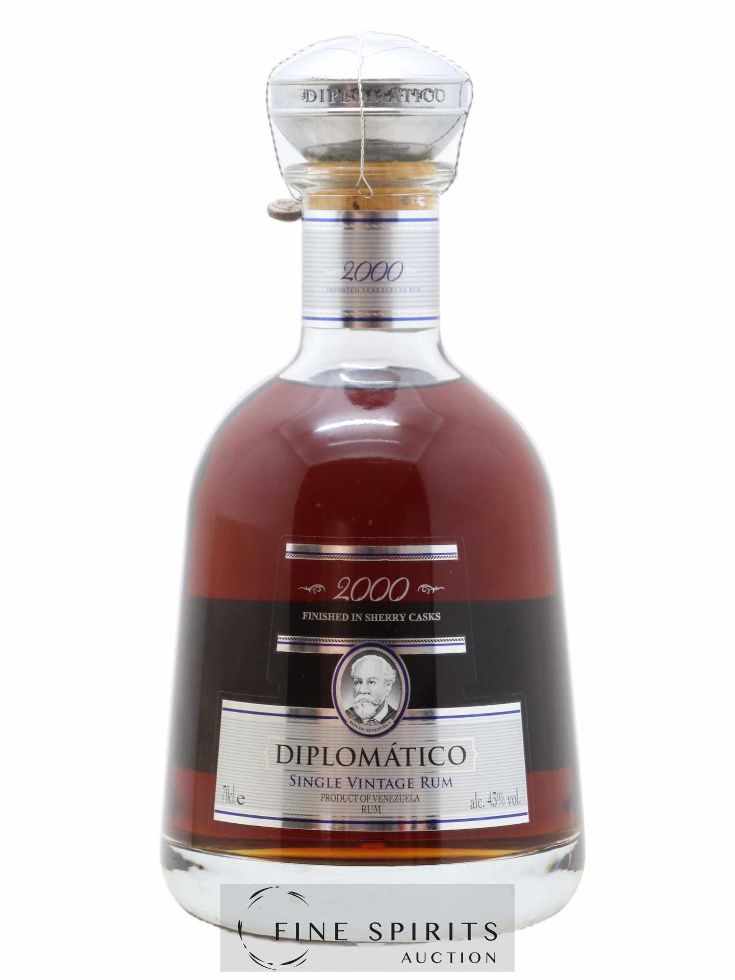 Diplomatico 2000 Of. Finished in Sherry Casks Single Vintage - Lot de 1 bouteille - 1