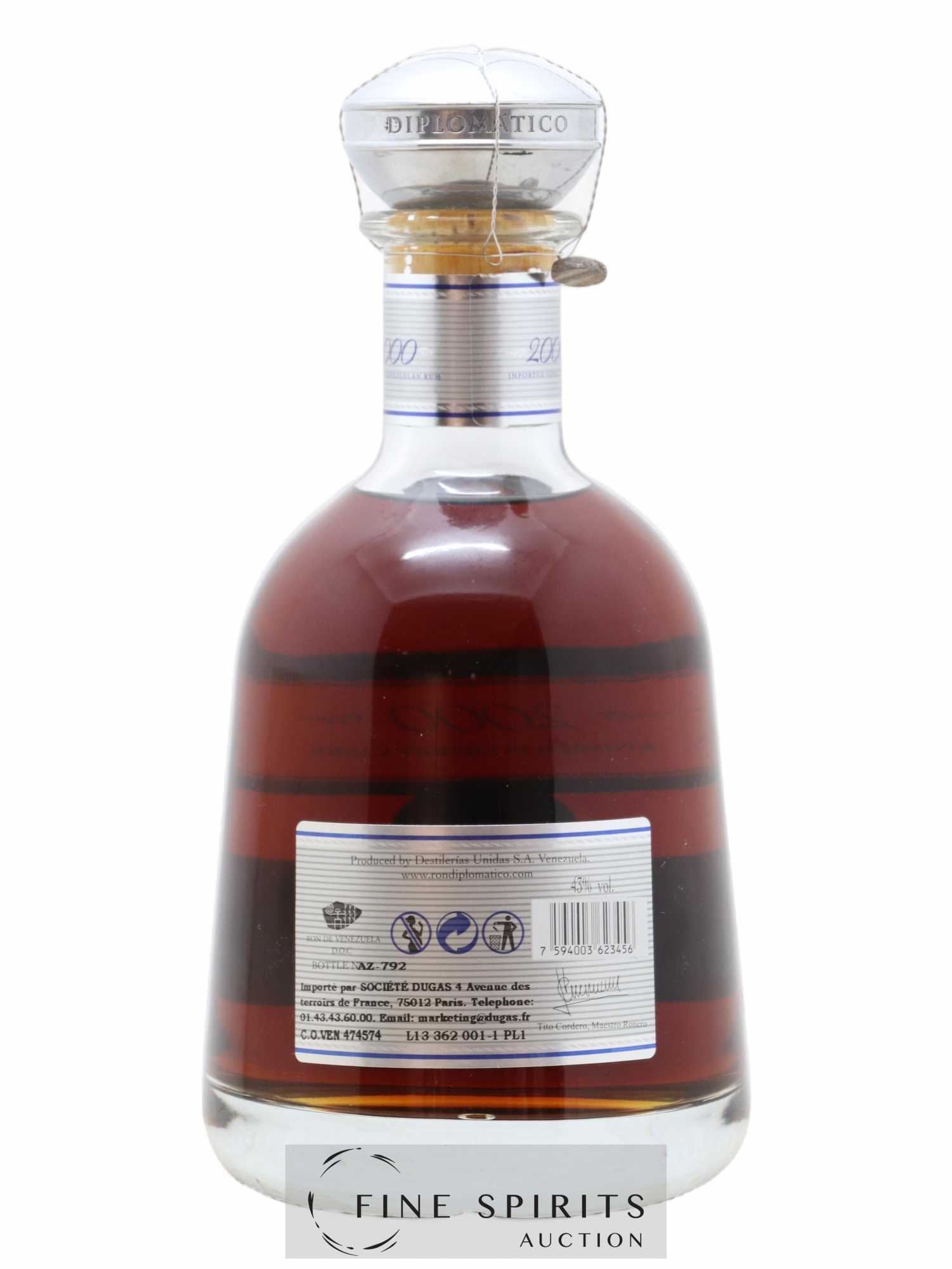 Diplomatico 2000 Of. Finished in Sherry Casks Single Vintage - Lot de 1 bouteille - 2