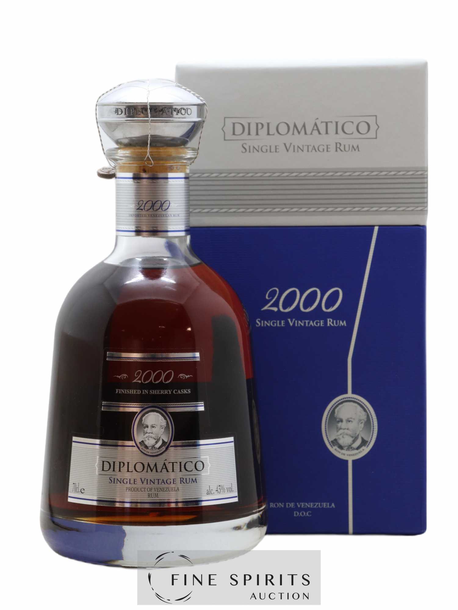 Diplomatico 2000 Of. Finished in Sherry Casks Single Vintage - Lot de 1 bouteille - 0