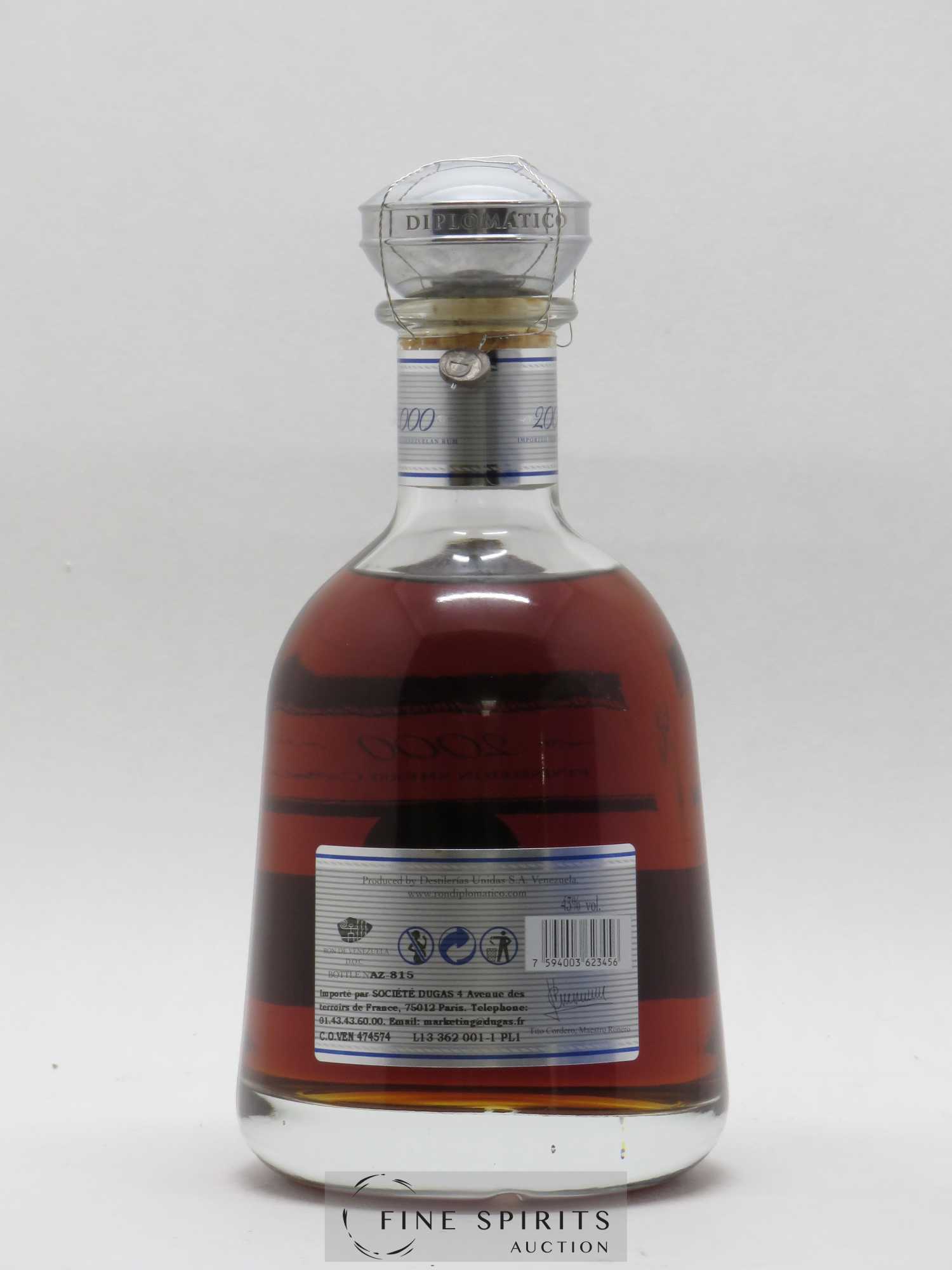 Diplomatico 2000 Of. Finished in Sherry Casks Single Vintage - Lot de 1 bouteille - 2
