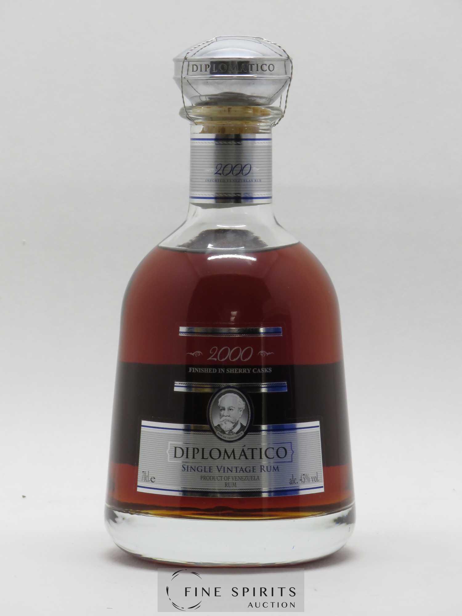 Diplomatico 2000 Of. Finished in Sherry Casks Single Vintage - Lot de 1 bouteille - 1