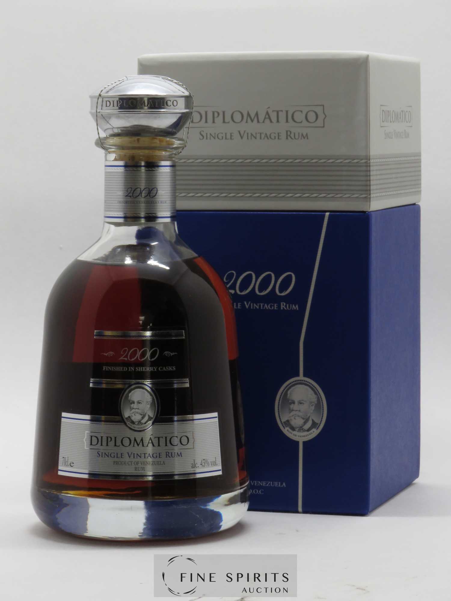 Diplomatico 2000 Of. Finished in Sherry Casks Single Vintage - Lot de 1 bouteille - 0
