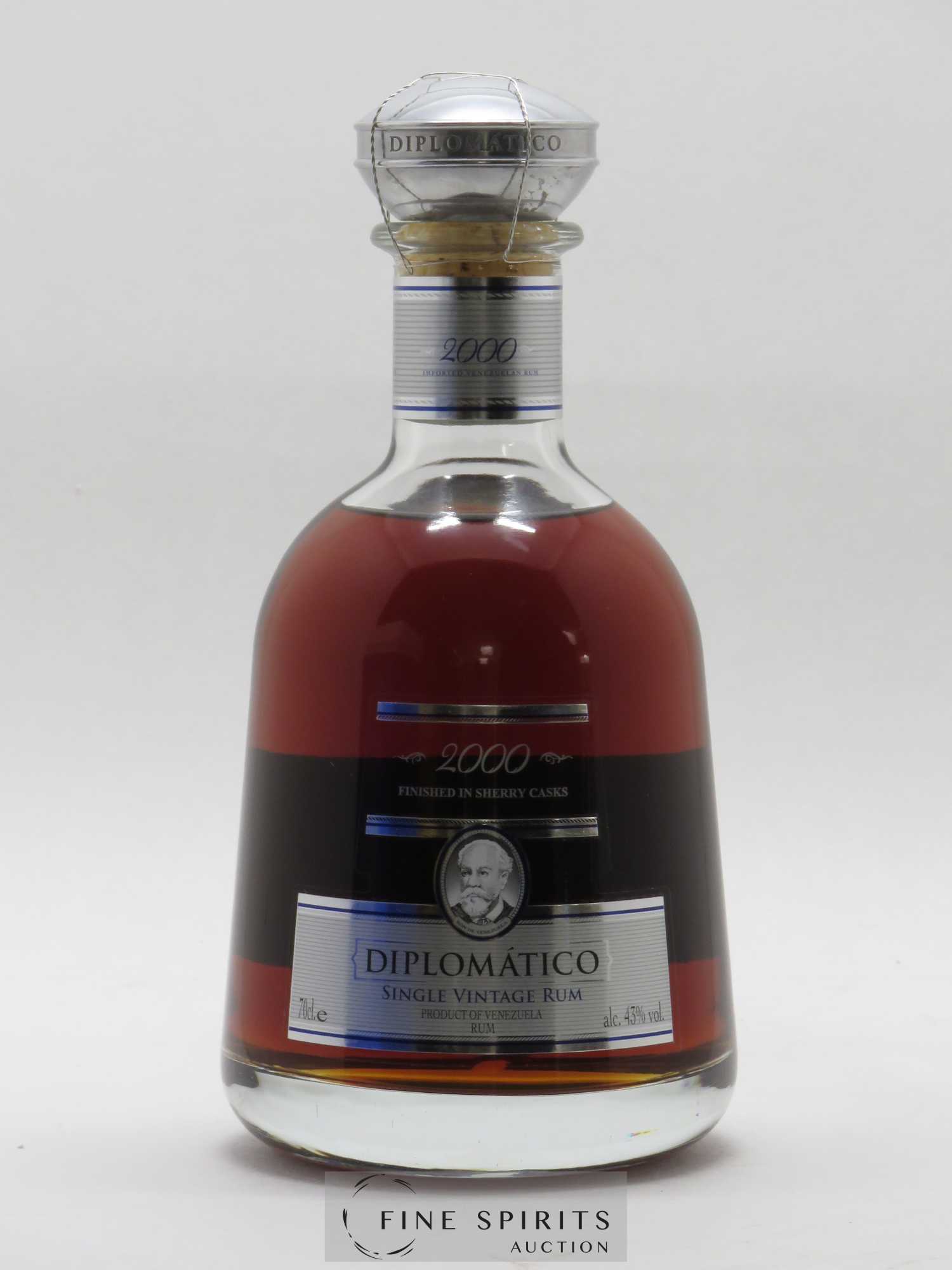 Diplomatico 2000 Of. Finished in Sherry Casks Single Vintage - Posten von 1 Flasche - 1