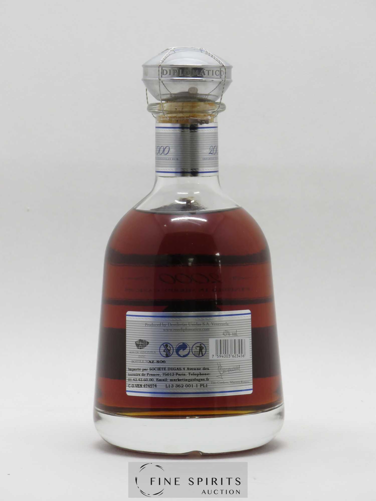 Diplomatico 2000 Of. Finished in Sherry Casks Single Vintage - Lot de 1 bouteille - 2