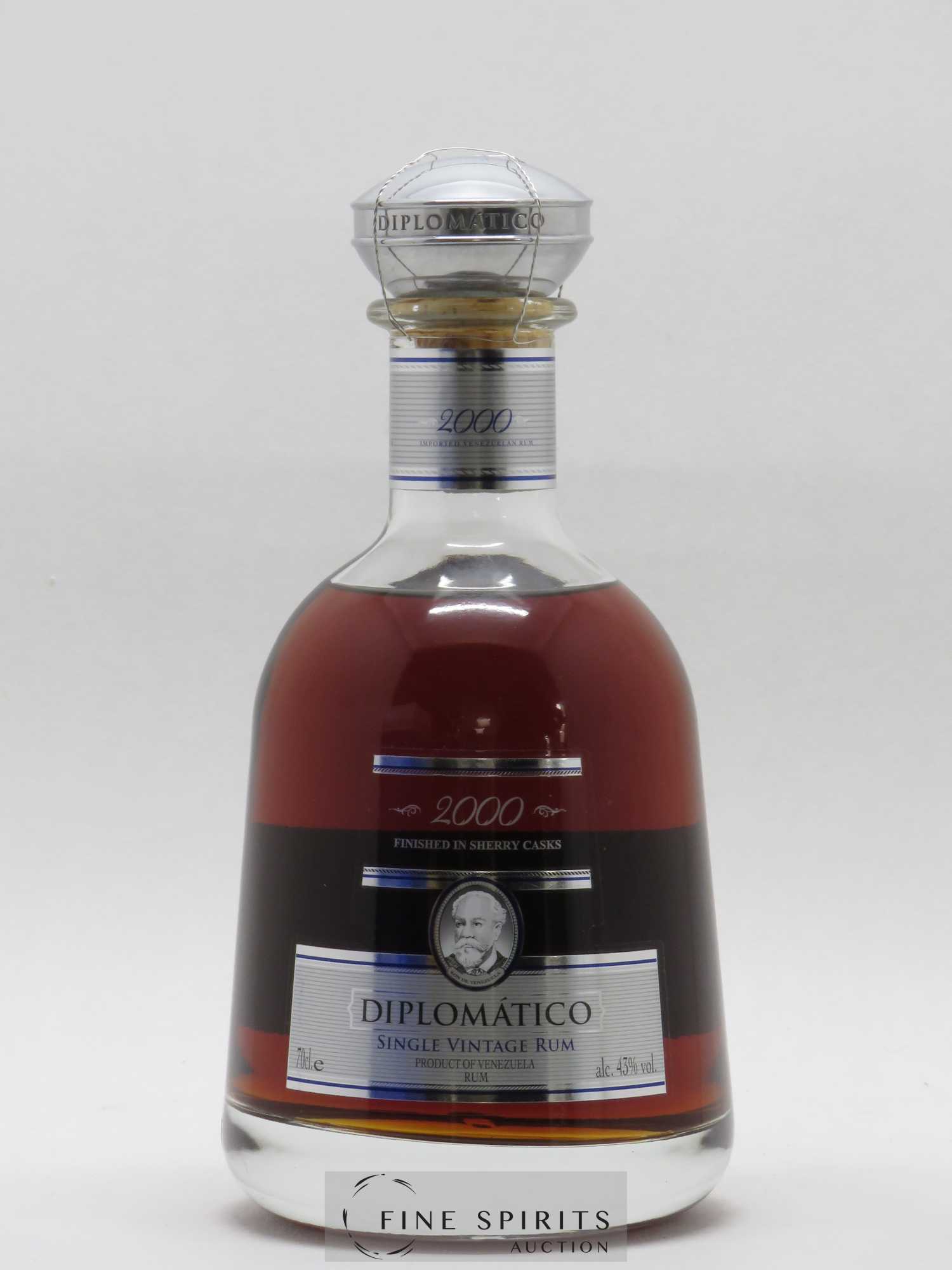 Diplomatico 2000 Of. Finished in Sherry Casks Single Vintage - Lot de 1 bouteille - 1
