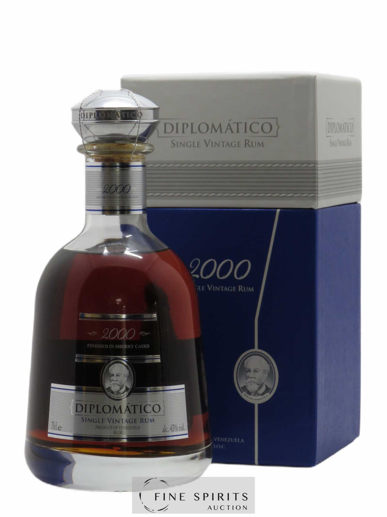 Diplomatico 2000 Of. Finished in Sherry Casks Single Vintage - Lot de 1 bouteille - 0