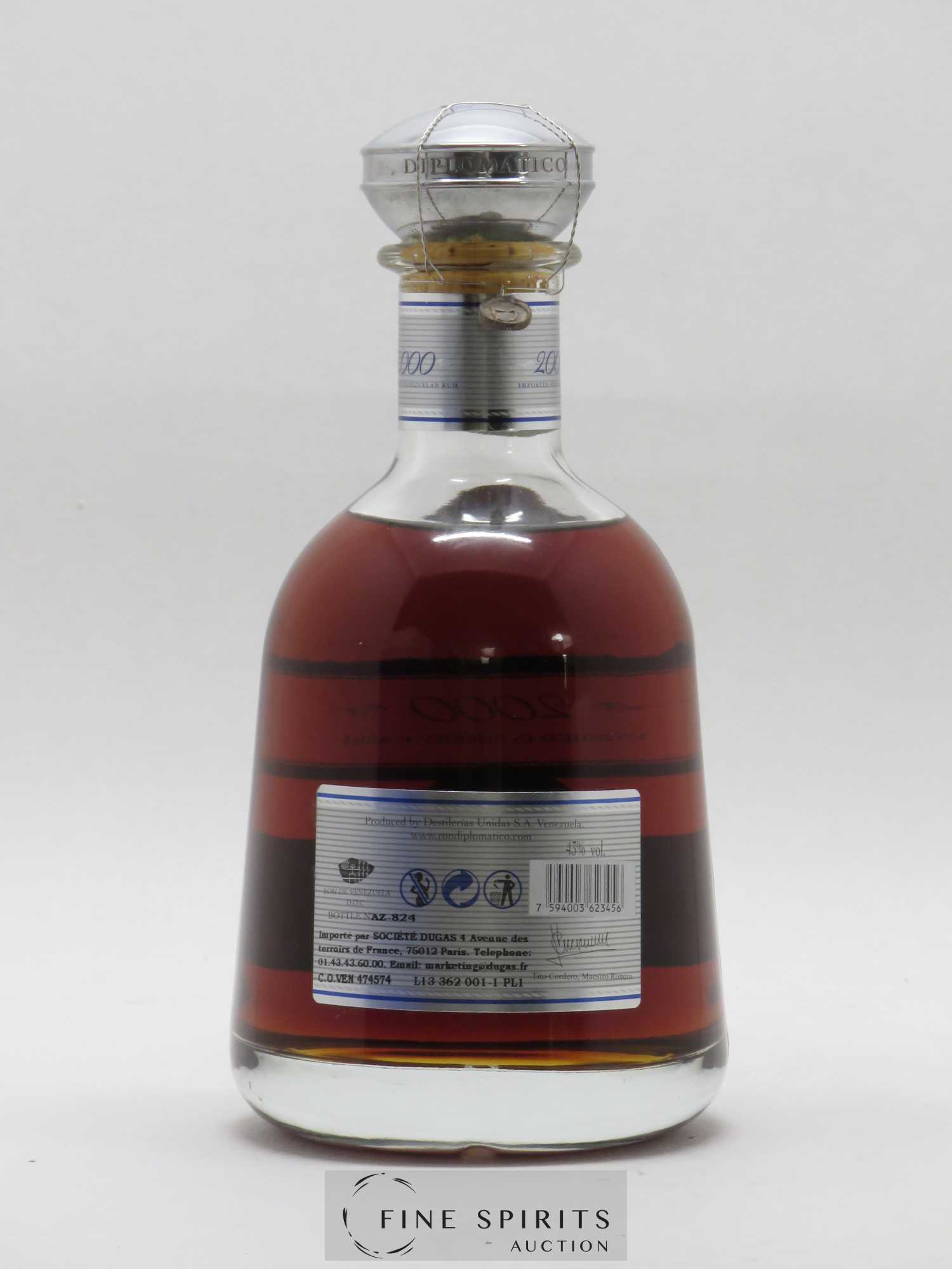Diplomatico 2000 Of. Finished in Sherry Casks Single Vintage - Lot of 1 bottle - 2