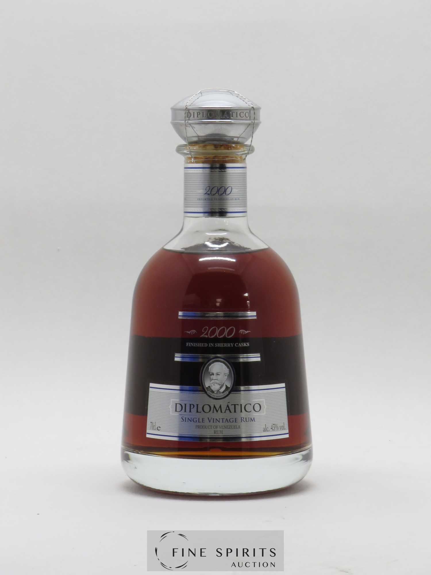 Diplomatico 2000 Of. Finished in Sherry Casks Single Vintage - Lot de 1 bouteille - 1