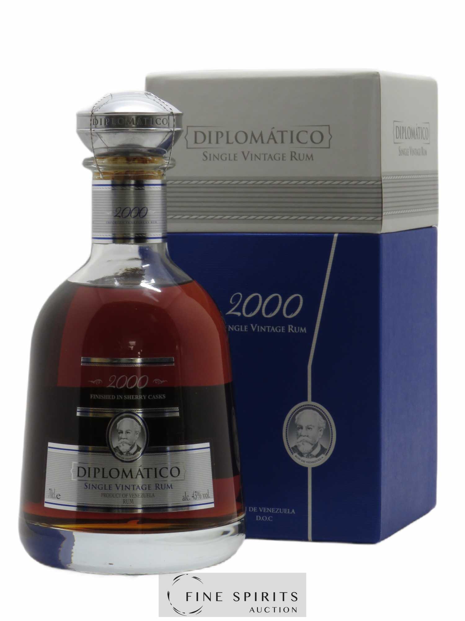 Diplomatico 2000 Of. Finished in Sherry Casks Single Vintage - Lot de 1 bouteille - 0
