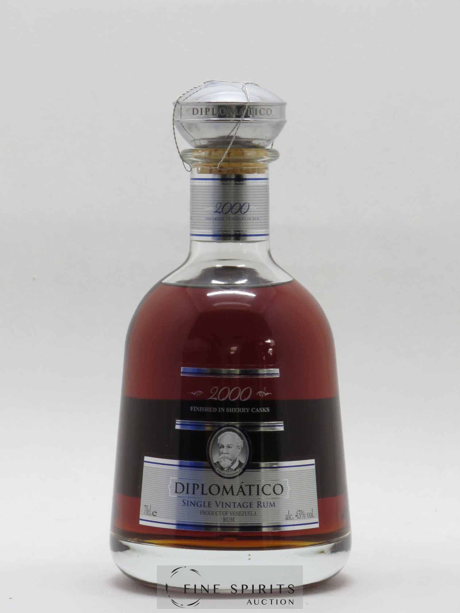 Diplomatico 2000 Of. Finished in Sherry Casks Single Vintage - Lot de 1 bouteille - 1
