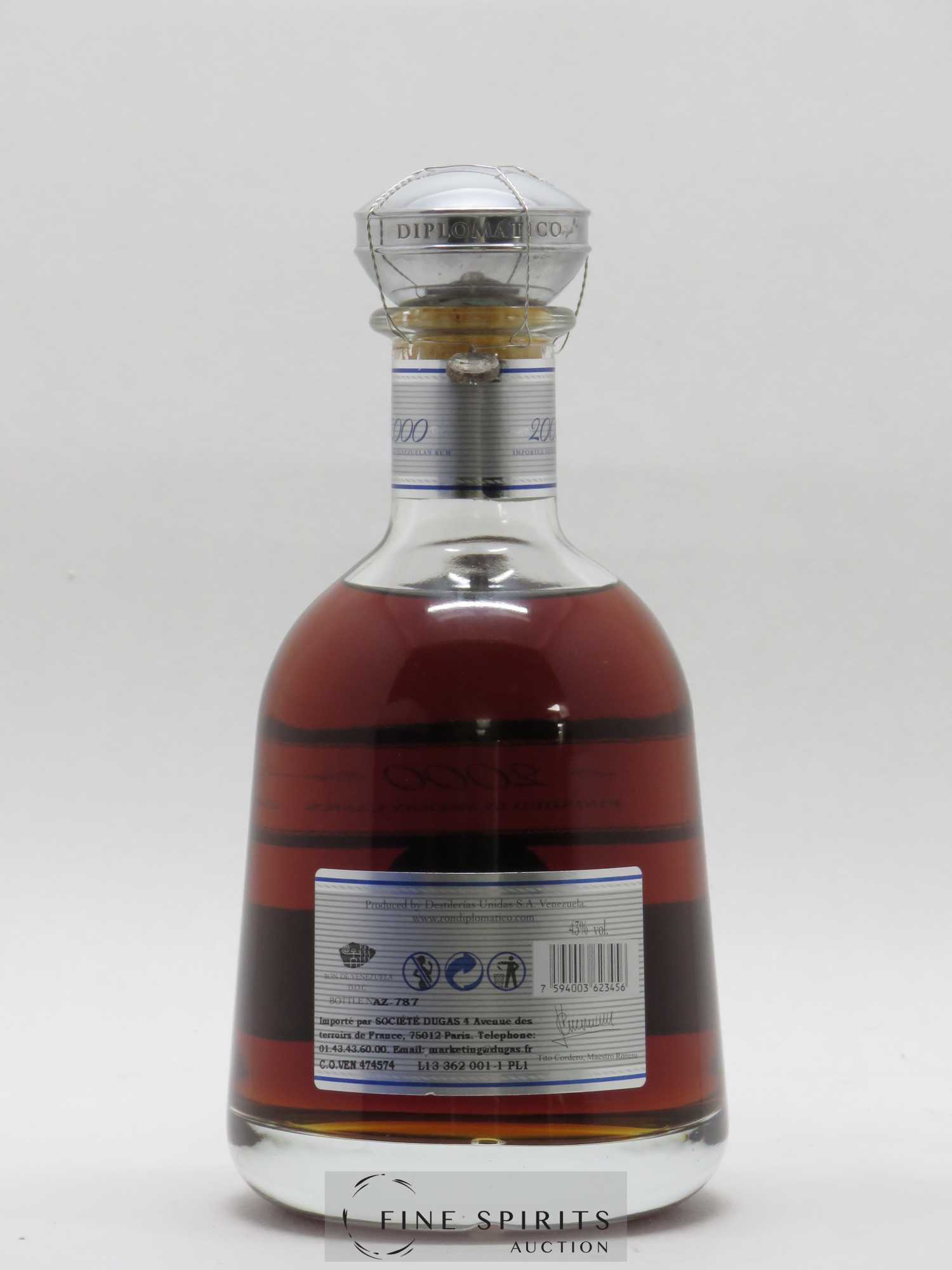 Diplomatico 2000 Of. Finished in Sherry Casks Single Vintage - Lot de 1 bouteille - 2