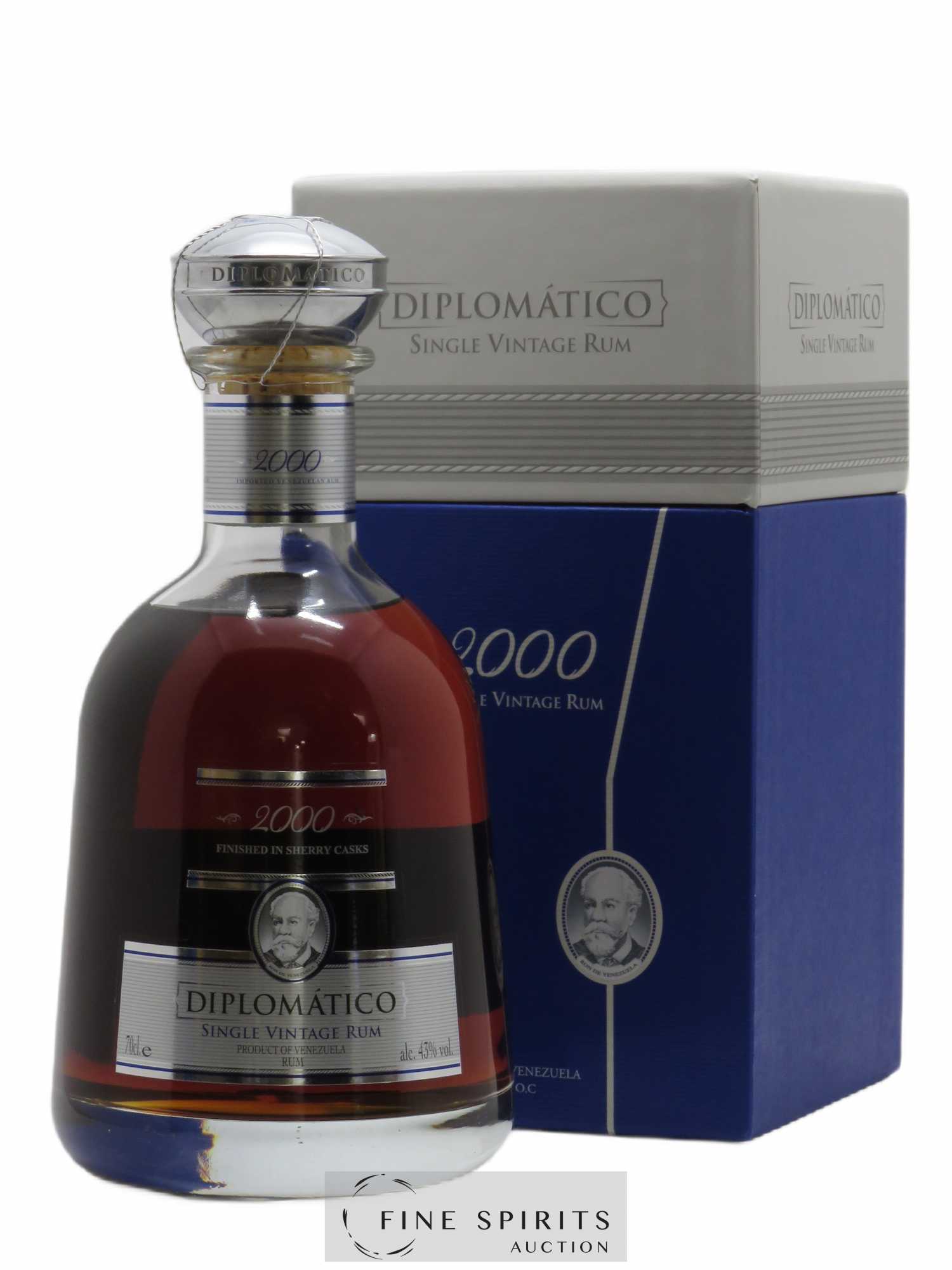 Diplomatico 2000 Of. Finished in Sherry Casks Single Vintage - Lot de 1 bouteille - 0