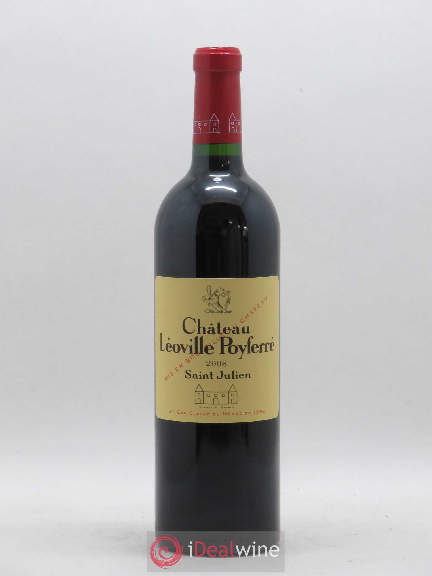 Château Léoville Poyferré 2ème Grand Cru Classé 2008 - Lot de 1 bouteille - 0