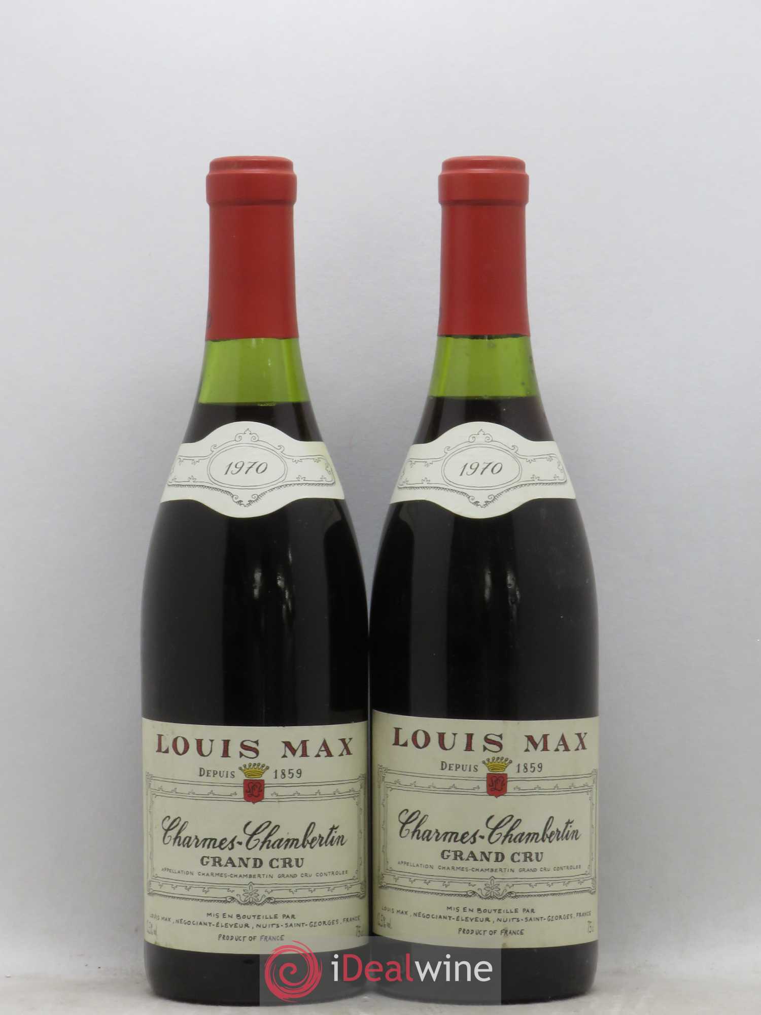Charmes-Chambertin Grand Cru Louis Max 1970 - Lot de 2 bouteilles - 0