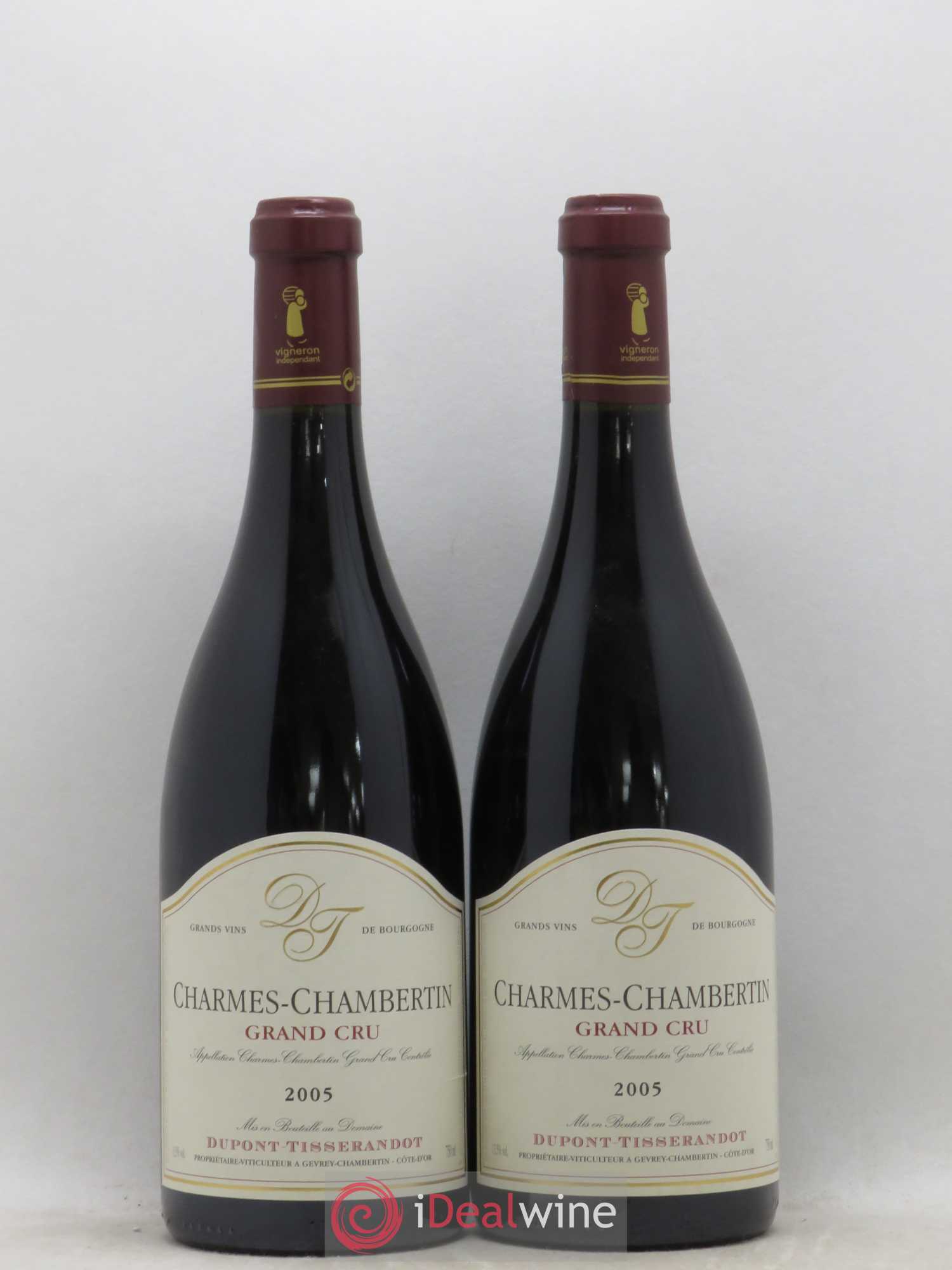 Charmes-Chambertin Grand Cru Dupont-Tisserandot (Domaine) 2005 - Lot de 2 bouteilles - 0