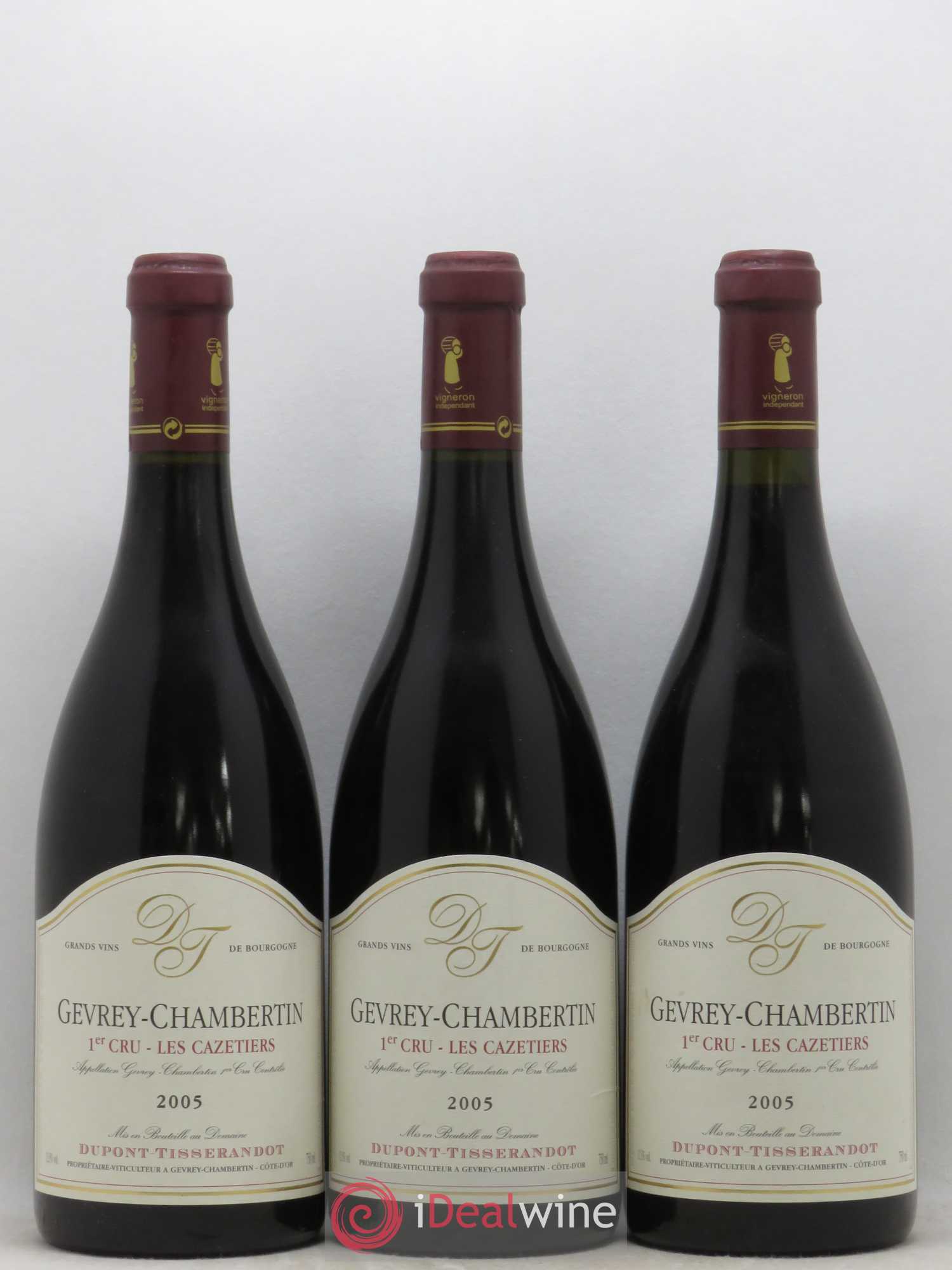Gevrey-Chambertin 1er Cru Cazetiers Dupont-Tisserandot (Domaine) 2005 - Lot de 3 bouteilles - 0