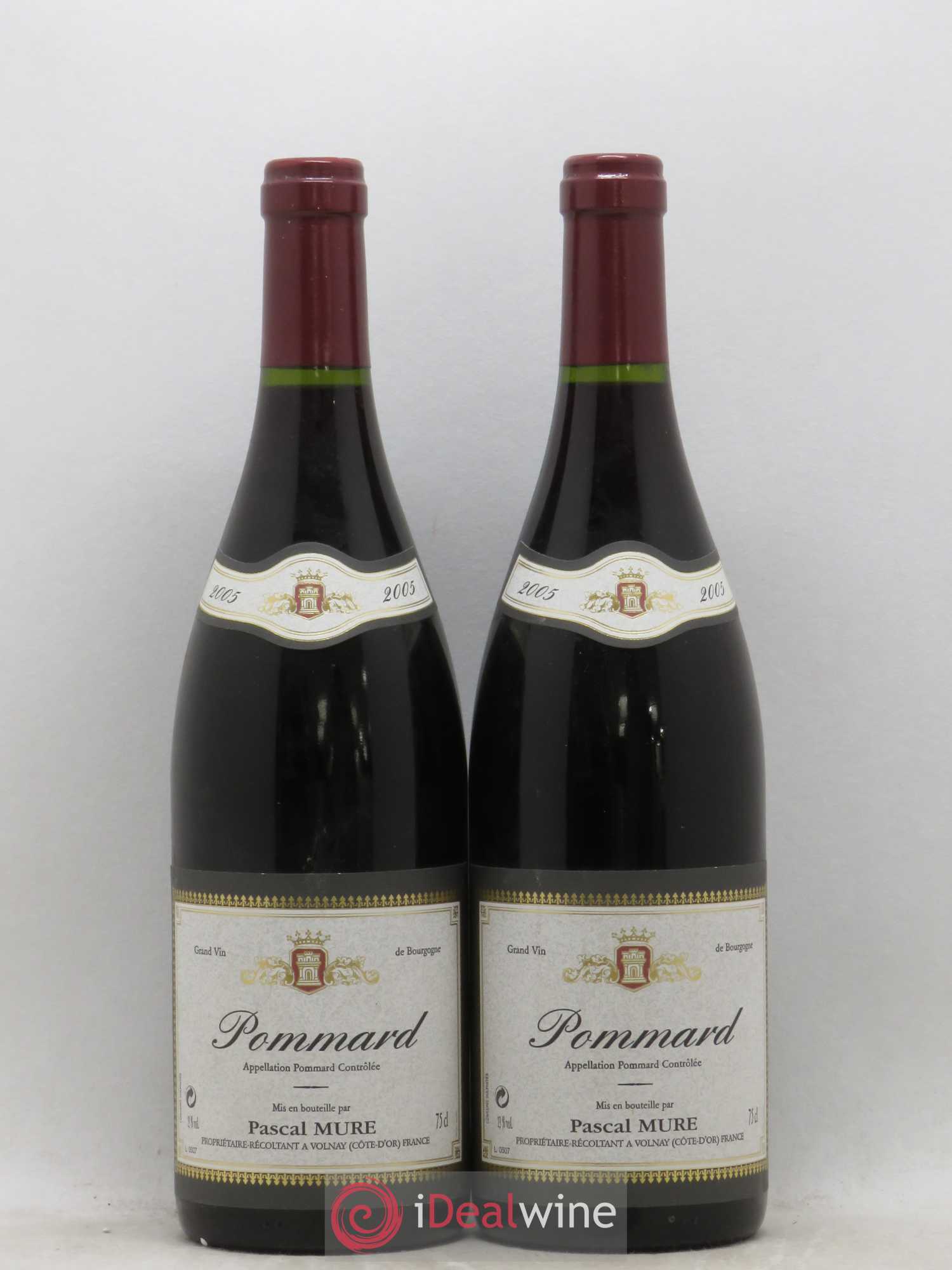 Pommard Pascal Mure 2005 - Lot de 2 bouteilles - 0