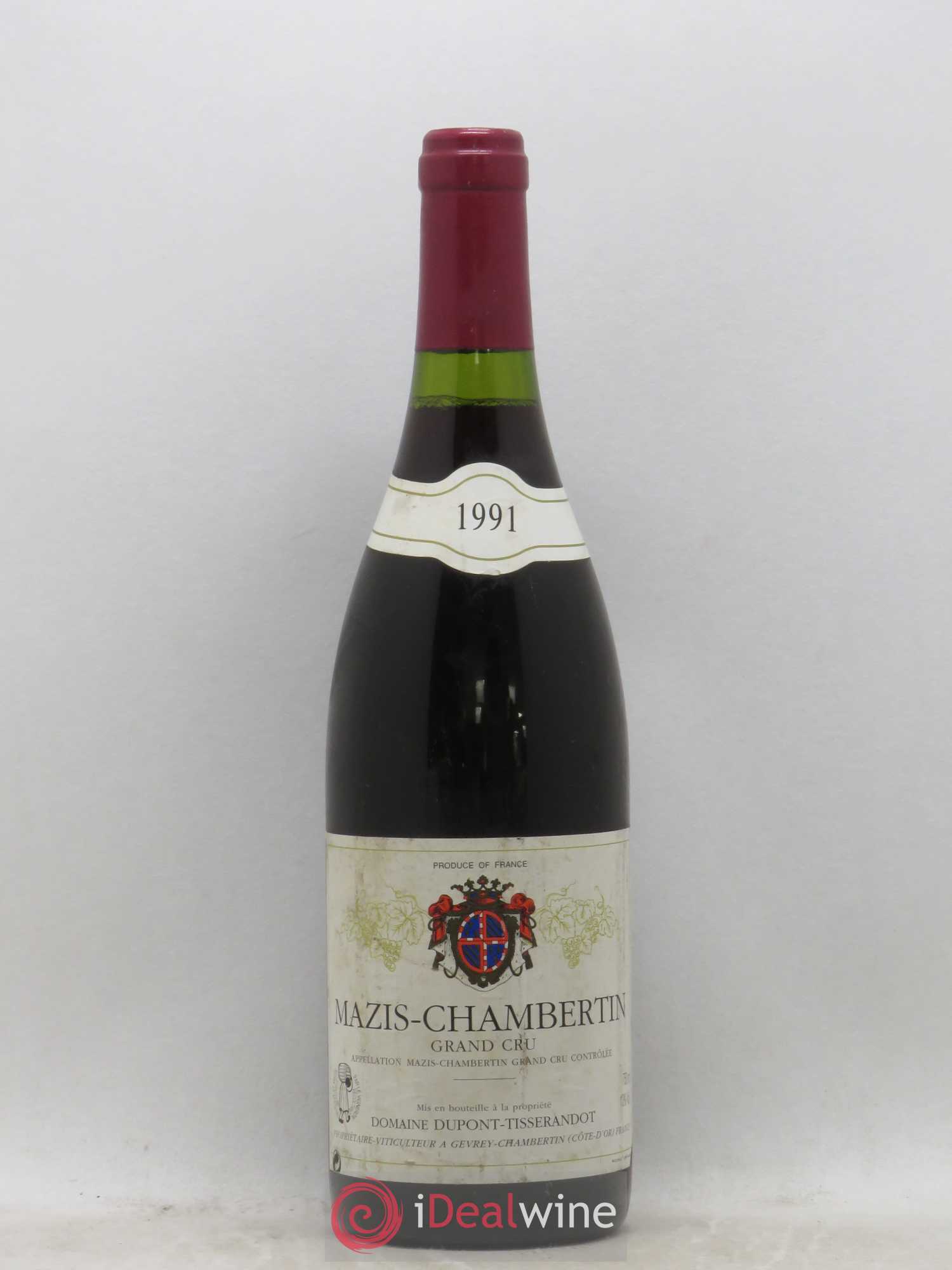 Mazis-Chambertin Grand Cru Dupont-Tisserandot (Domaine) 1991 - Lot de 1 bouteille - 0