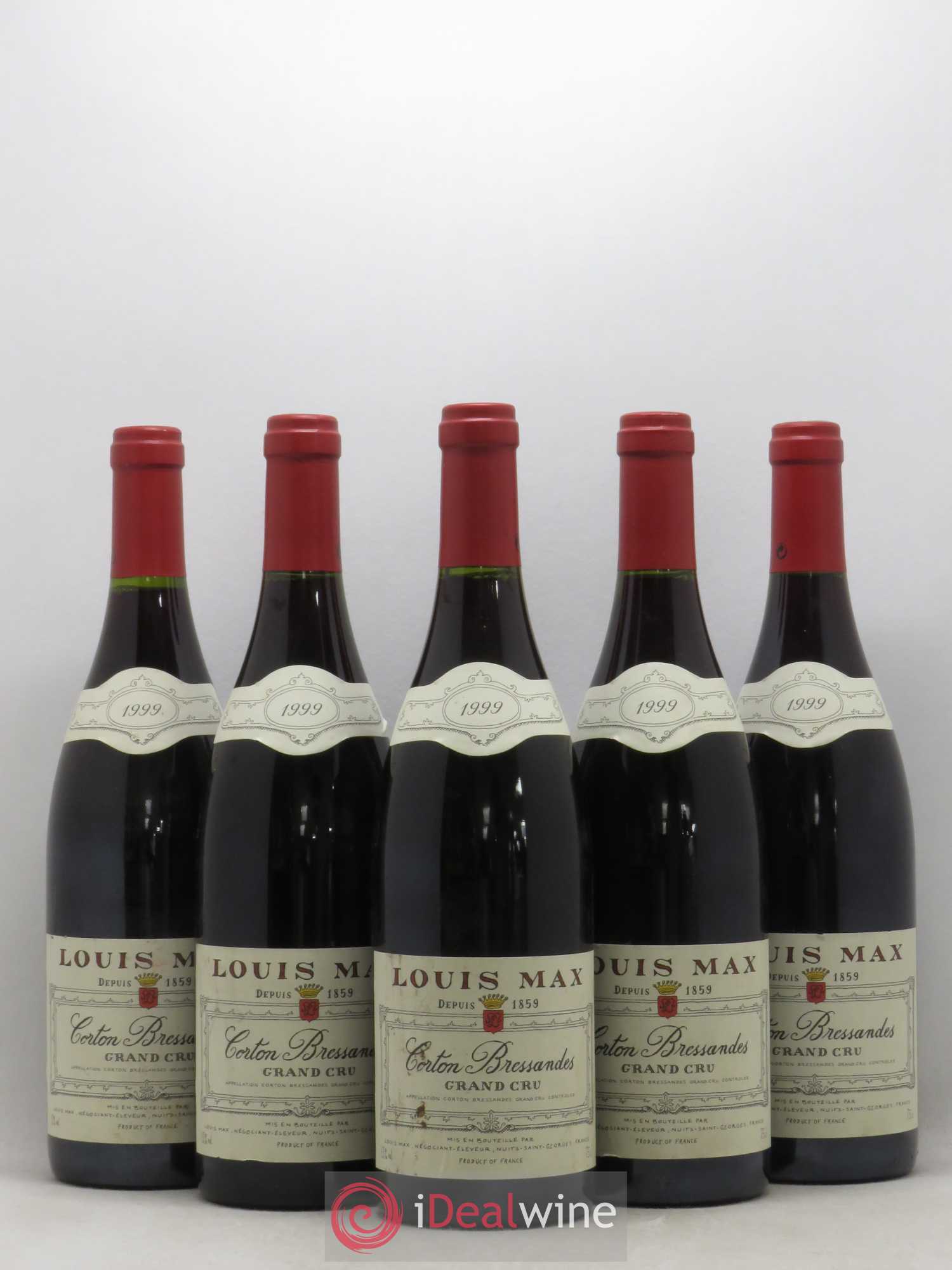 Corton Grand Cru Bressandes Louis Max 1999 - Posten von 5 Flaschen - 0