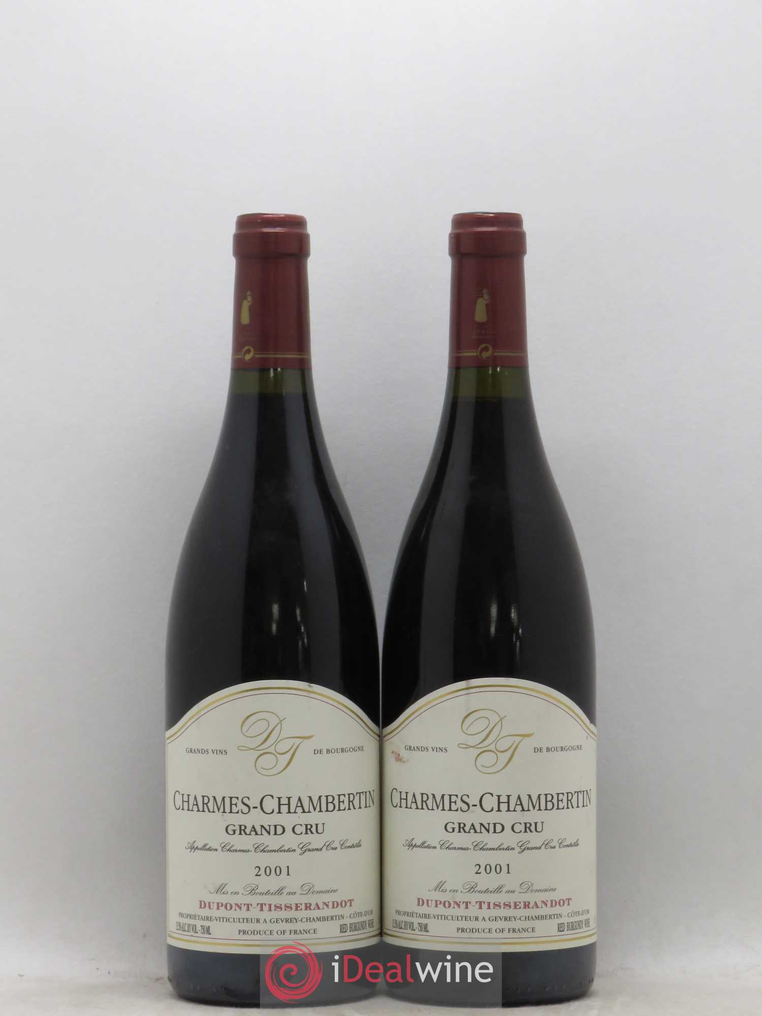 Charmes-Chambertin Grand Cru Dupont-Tisserandot (Domaine) 2001 - Lot de 5 bouteilles - 2