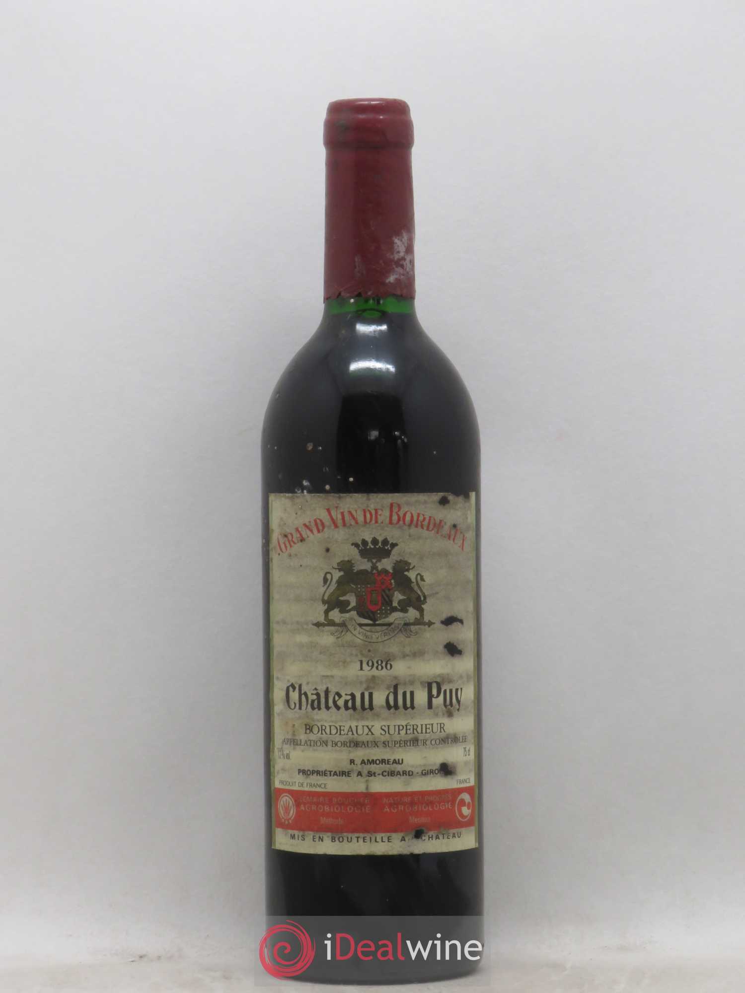 Château Le Puy 1986 - Lot de 1 bouteille - 0