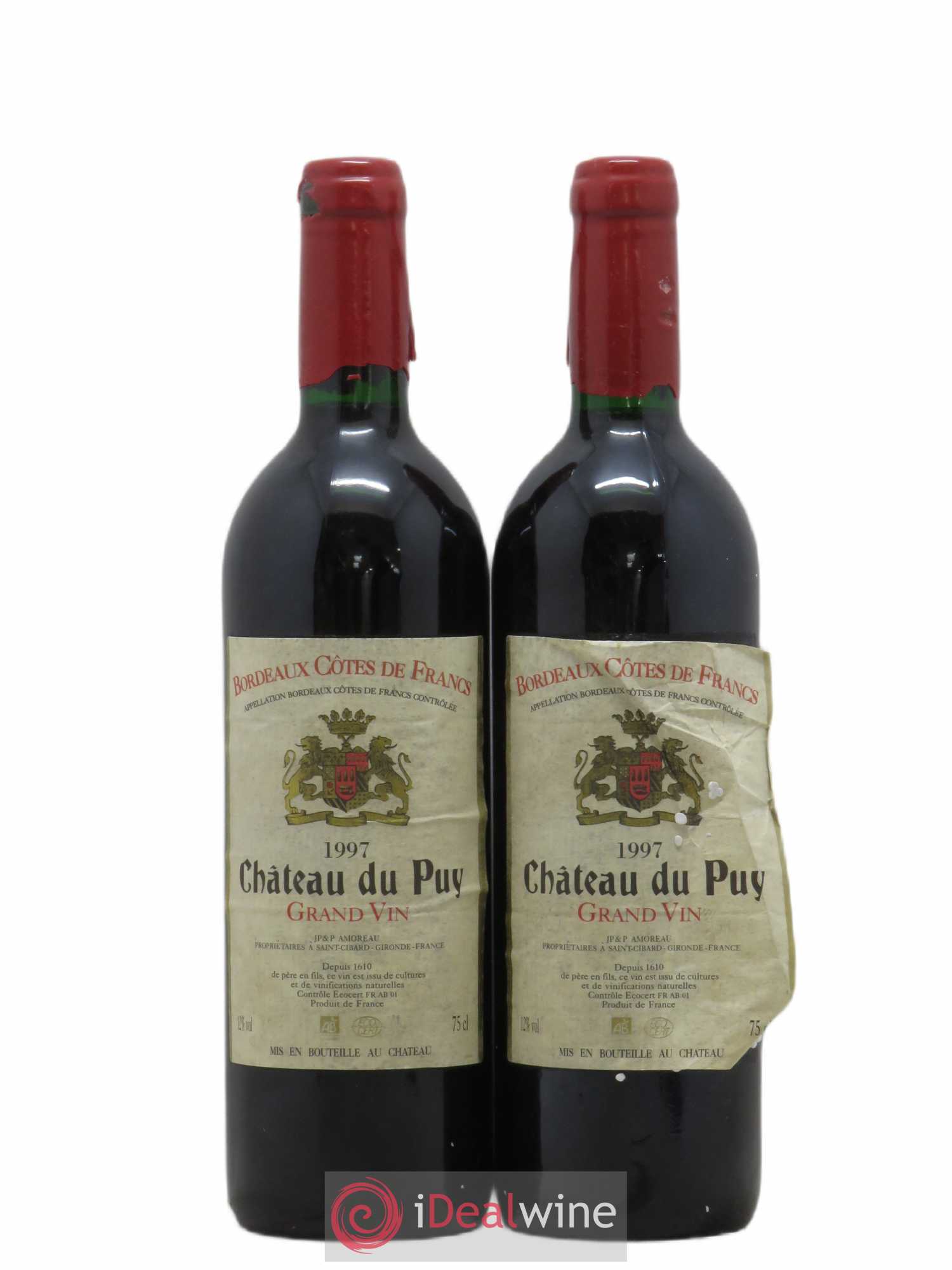 Château Le Puy 1997 - Lot de 2 bouteilles - 0