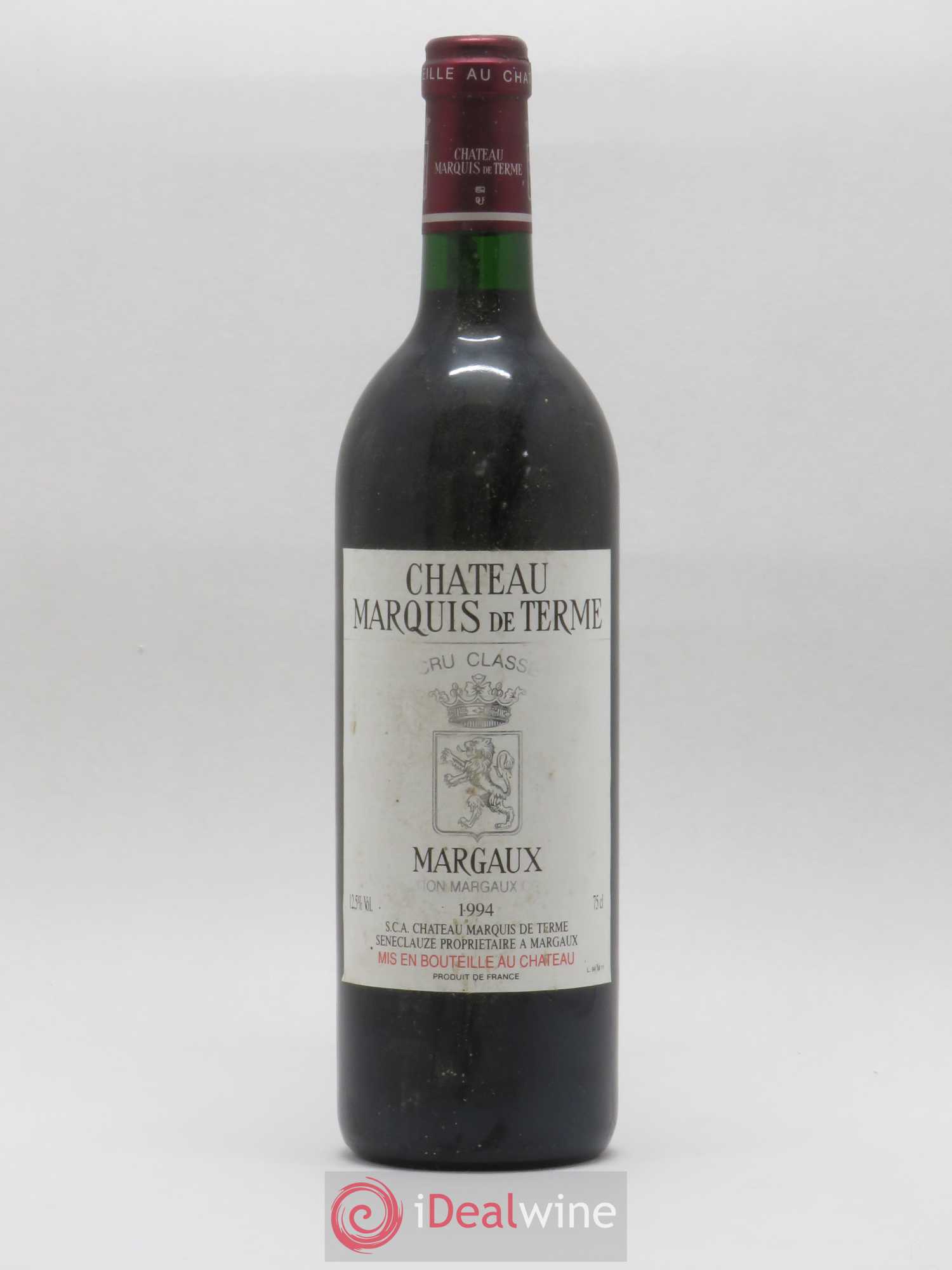 Château Marquis de Terme 4ème Grand Cru Classé 1994 - Lot de 1 bouteille - 0