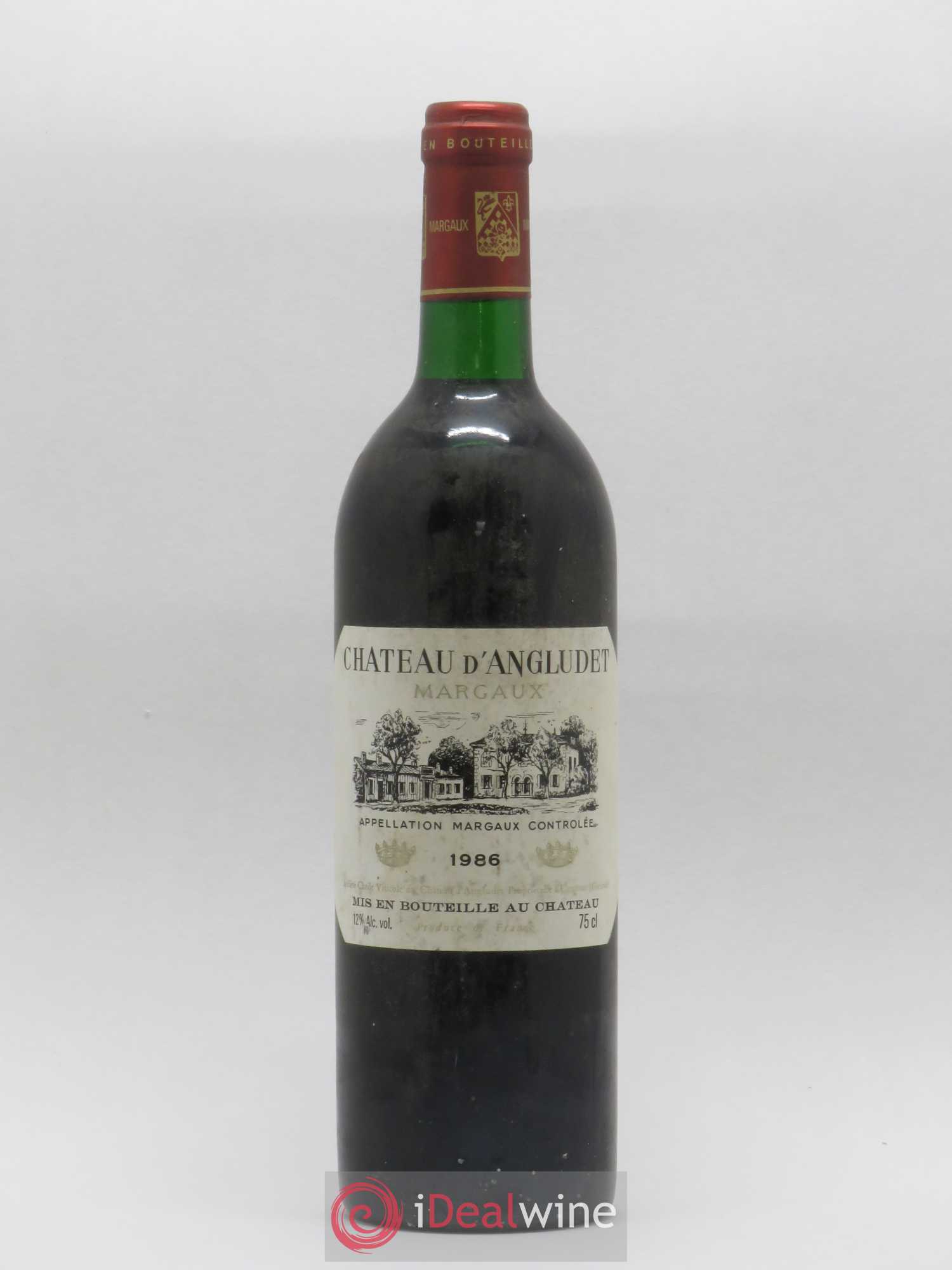 Château d' Angludet Cru Bourgeois 1986 - Lot de 1 bouteille - 0
