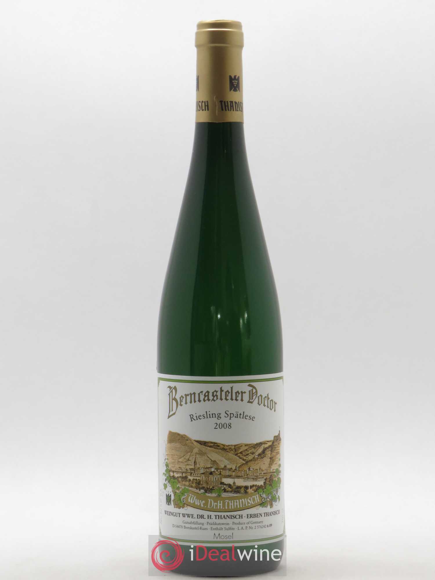 Riesling Dr. H. Thanisch Bernkasteler Doctor Spätlese 2008 - Lot de 1 bouteille - 0
