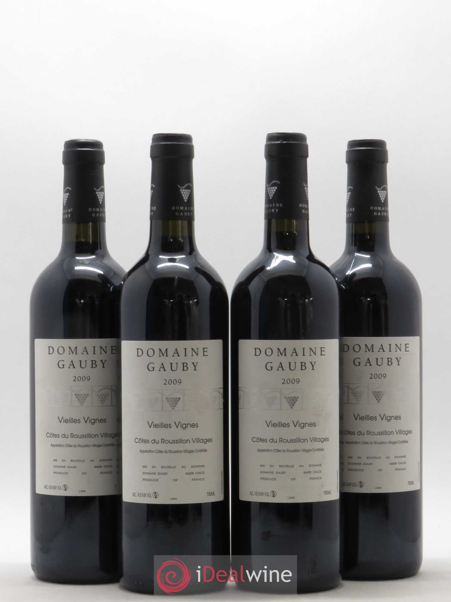 Côtes du Roussillon Villages Vieilles vignes Gauby (Domaine) 2009 - Lot de 4 bouteilles - 0