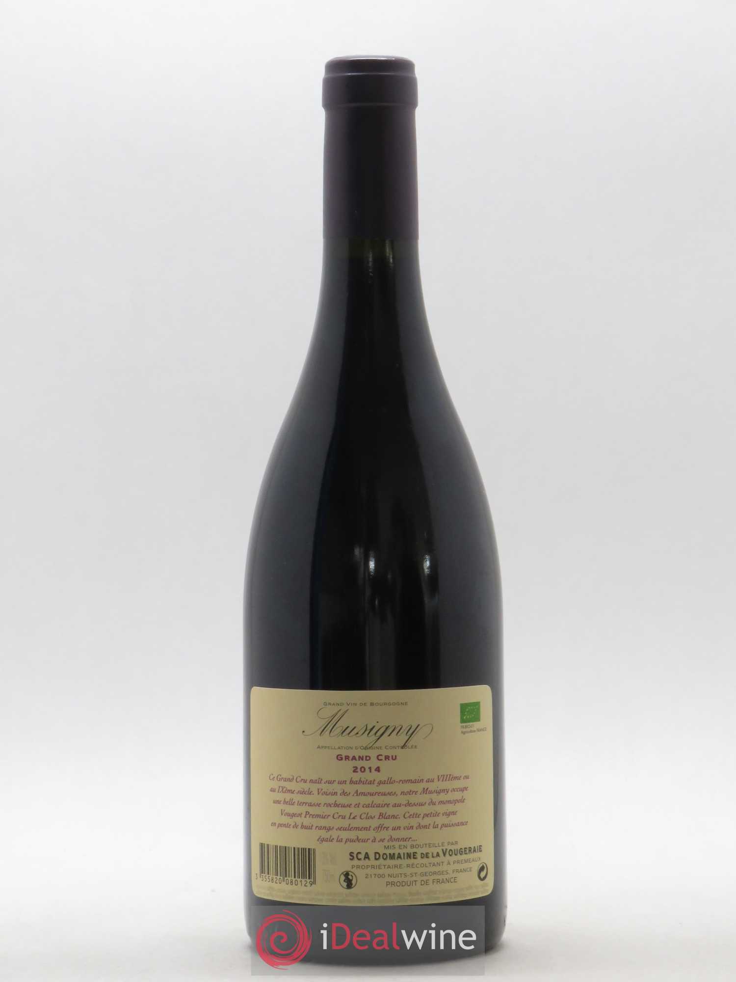 Musigny Grand Cru La Vougeraie 2014 - Lot de 1 bouteille - 1