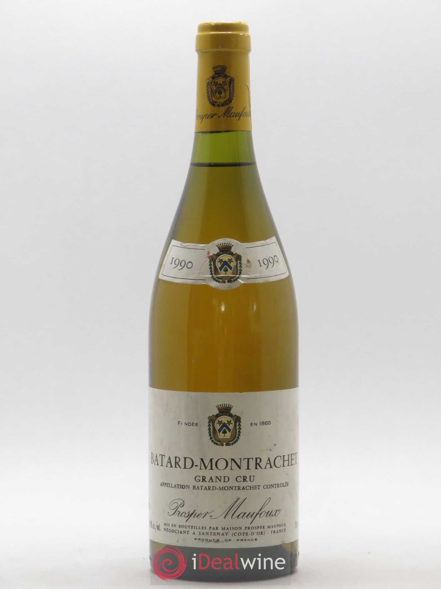 Bâtard-Montrachet Grand Cru Prosper Mafoux 1990 - Lot de 1 bouteille - 0