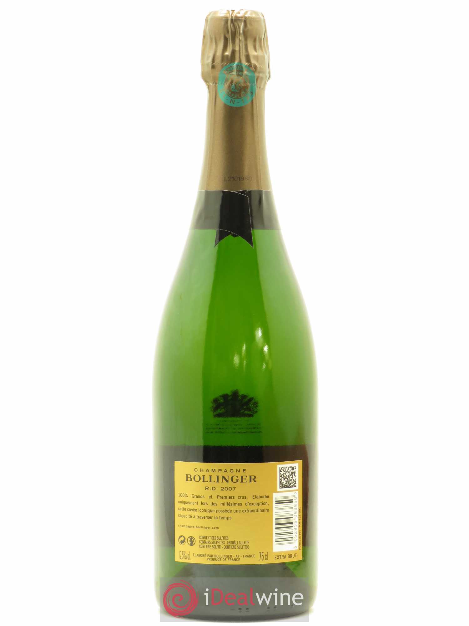 R.D. Extra-Brut Bollinger 2007 - Lot de 1 bouteille - 1